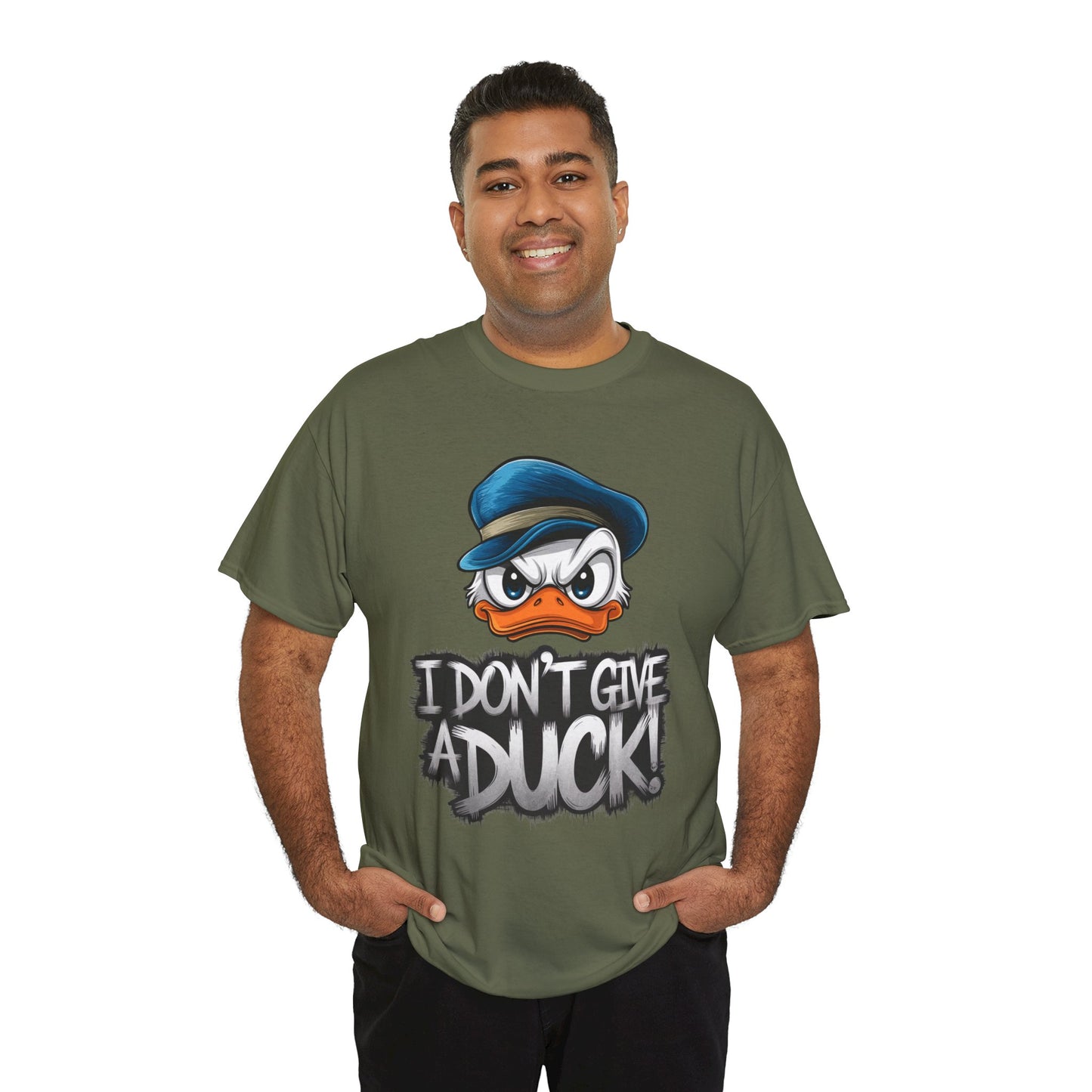 I Don’t Give a Duck Shirt – Funny Grumpy Duck Tee – Sarcastic Animal Graphic Shirt – Unisex Gift for Duck Lovers & Meme Fans