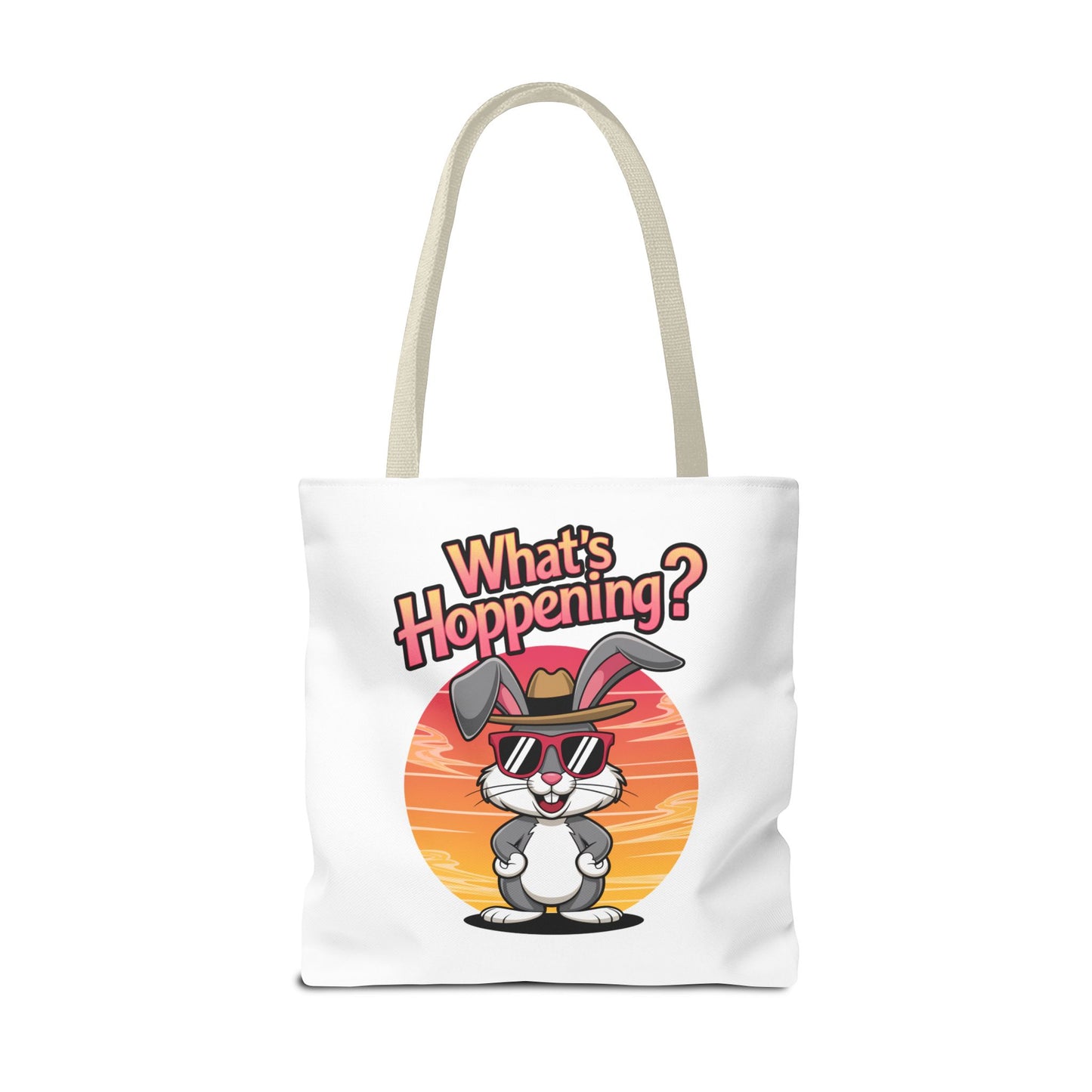 Bunny Tote Bag - 'What's Hoppening'