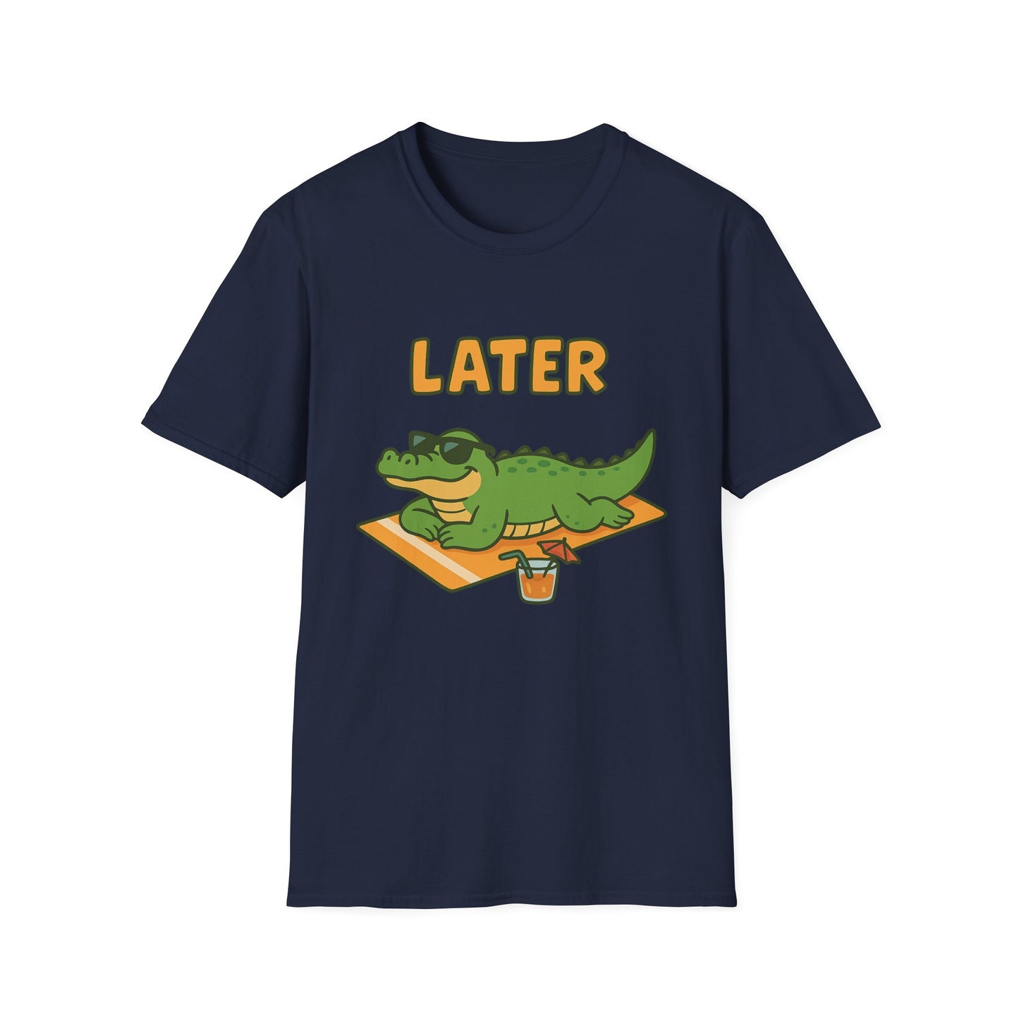 Later Gator Graphic Tee - Funny Alligator T-Shirt | Funny Summer Shirt | Trendy Animal Tee | Cute Gator Gift | Y2K Retro Humor Tee