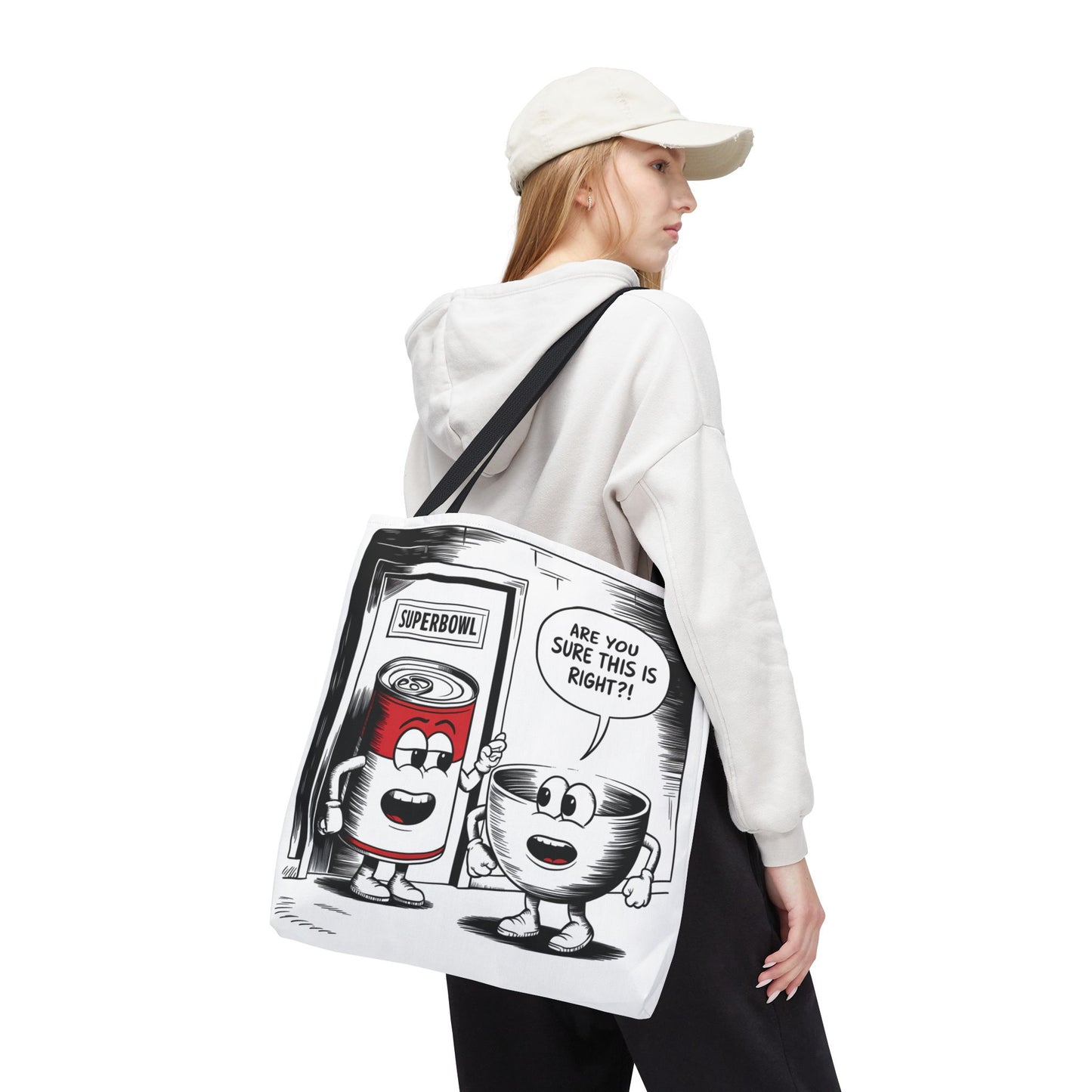 Tote Bag - Comic Superbowl Soup Design