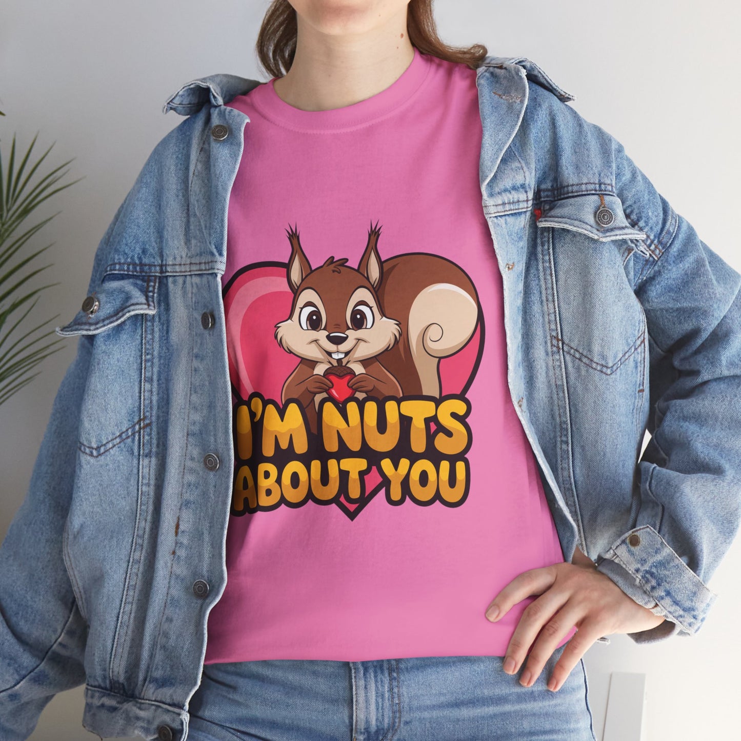 I’m Nuts About You Shirt, Funny Valentine Shirt, Squirrel Love T Shirt, Cute Animal Pun Tee, Valentine Gift For Him Her