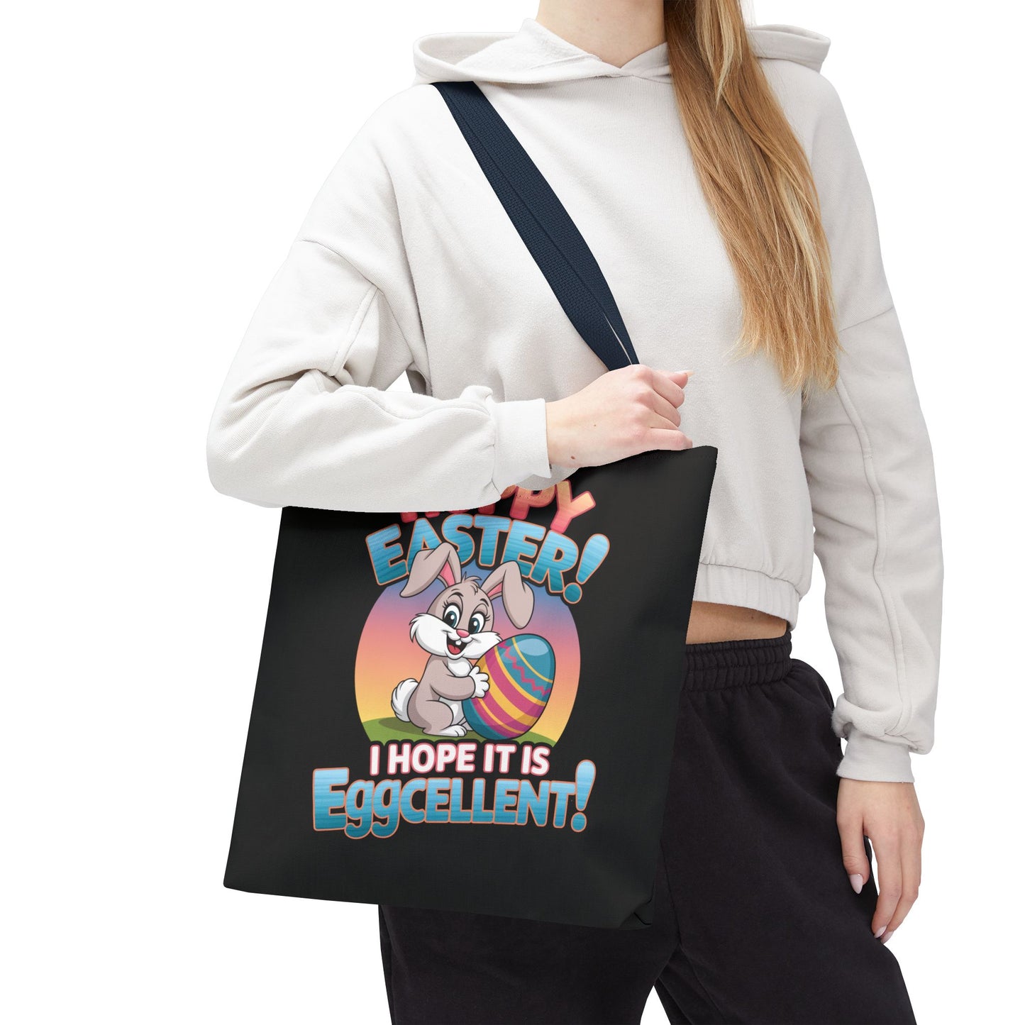 Happy Easter Tote Bag Eggcellent Bunny Design Easter Bag Easter Gift Easter Tote Accessory