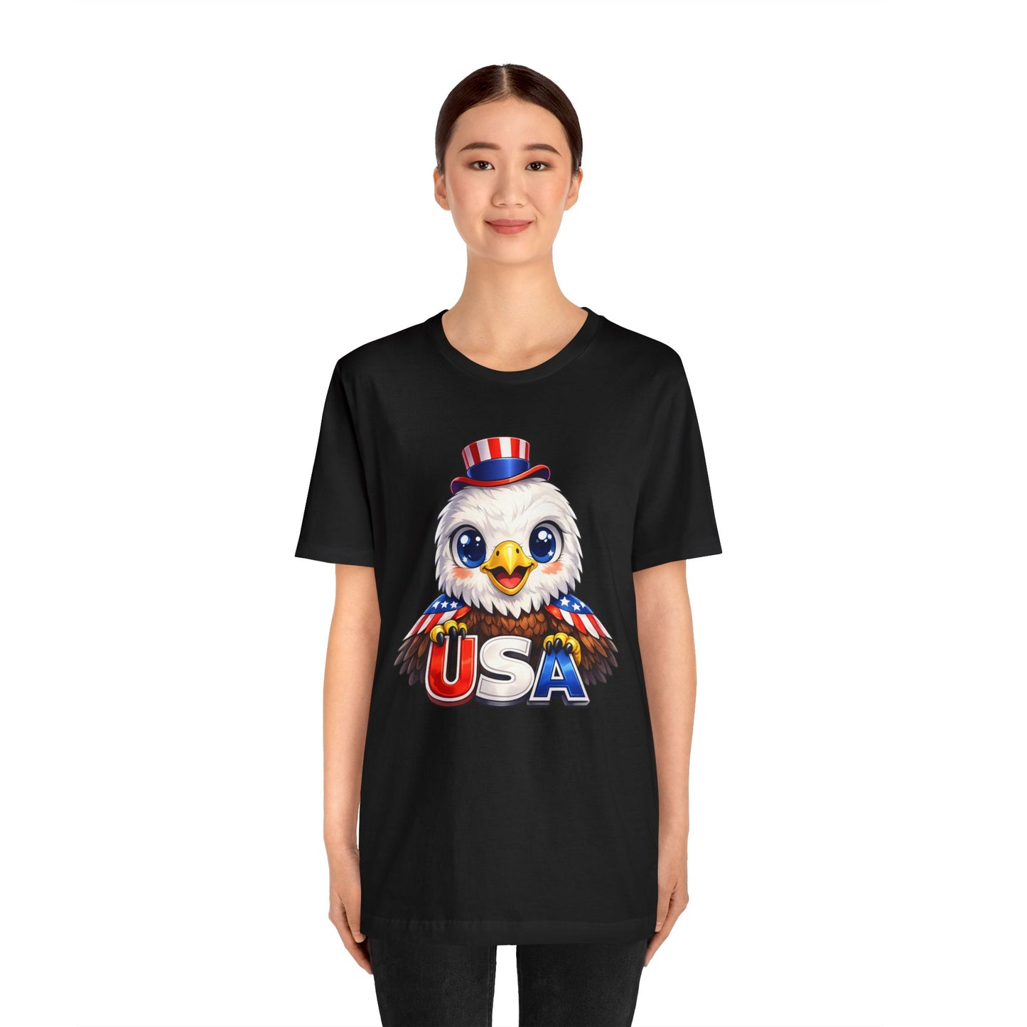 Cute USA Eagle Shirt, Patriotic Eagle T Shirt, Fourth Of July Shirt, American Flag Eagle Tee, Freedom Graphic Shirt, USA Pride Top
