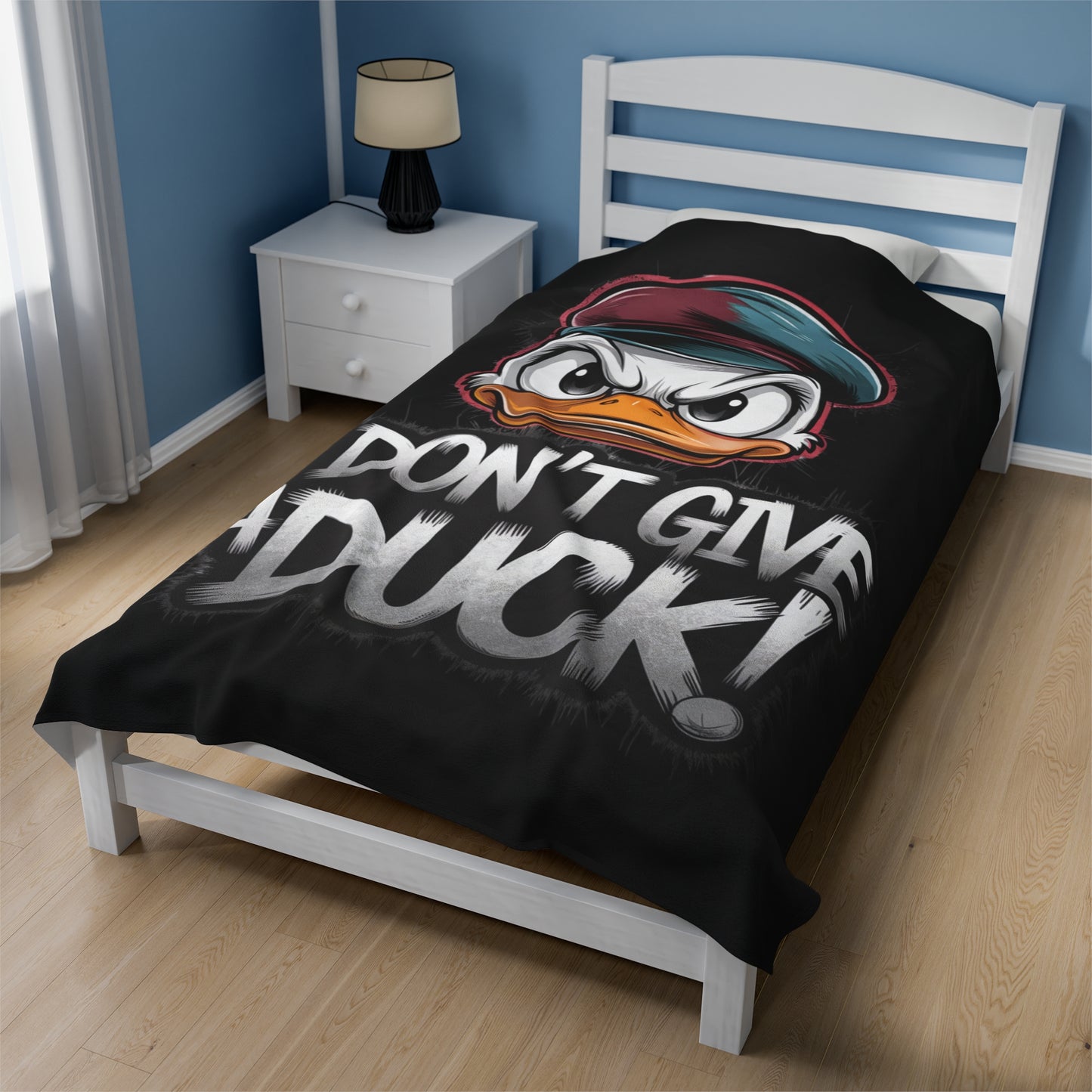 I Don't Give a Duck Angry Duck Blanket