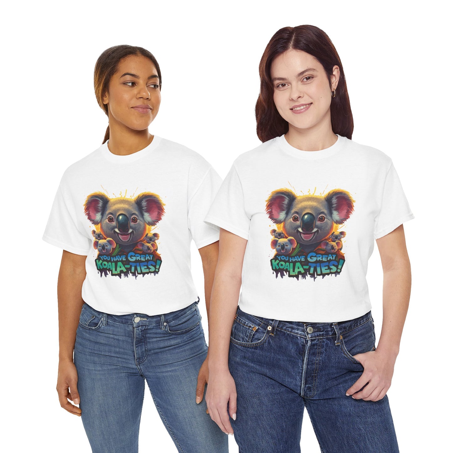 You Have Great Koala‑ties Tee – Cute Koala Pun T‑Shirt, Animal Lover Gift, Funny Wildlife Graphic, Unisex Casual Tee
