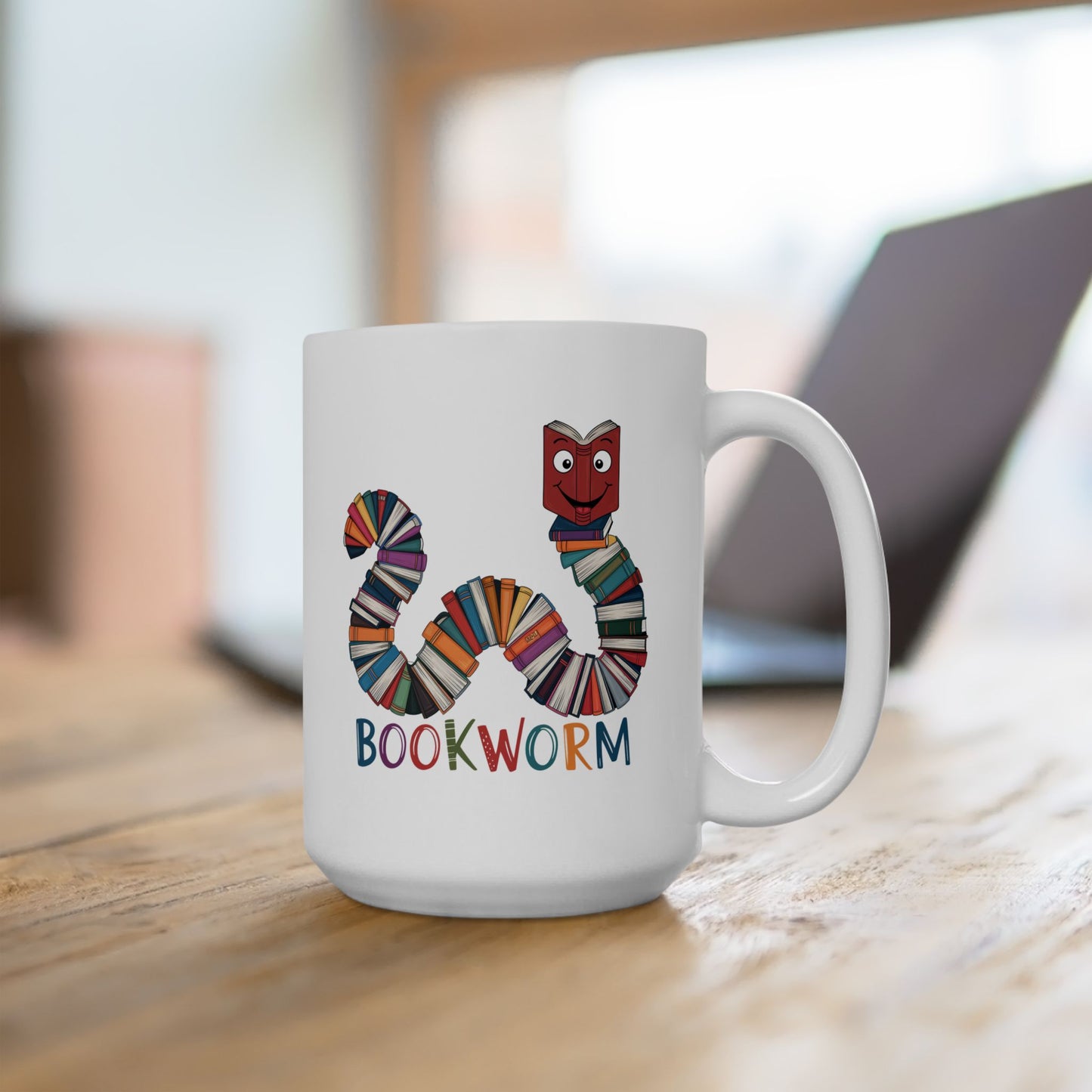 Bookworm Ceramic Mug