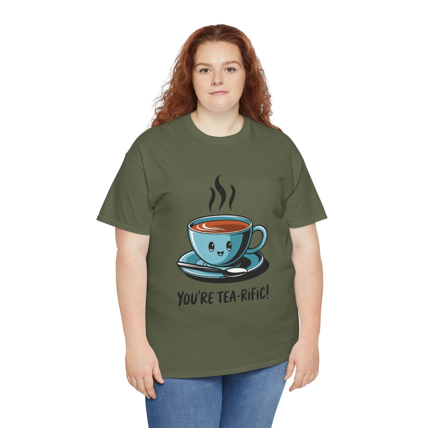 You’re Tea-Rific! Cute Tea Pun T-Shirt for Tea Lovers - Funny Gift, Kawaii Cup Graphic Tee - Unisex Soft Cotton Shirt