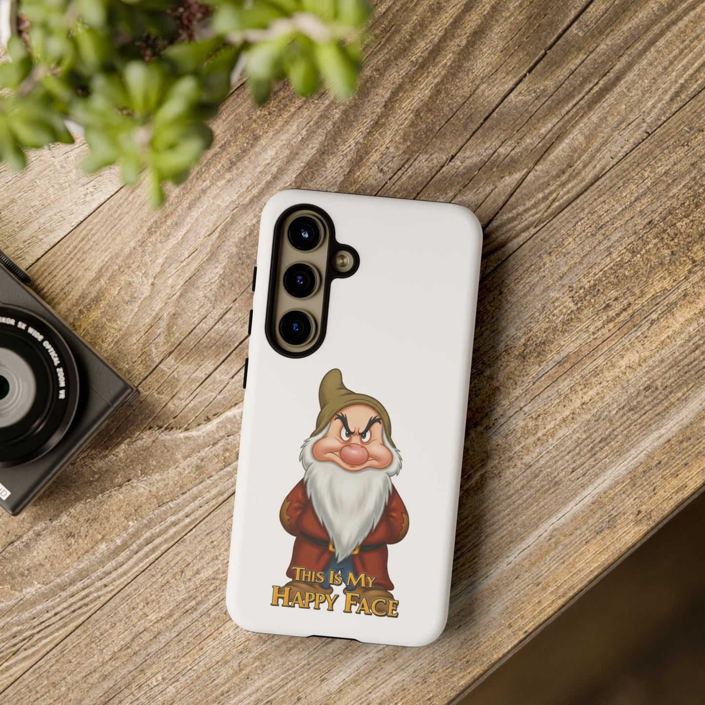 Samsung Phone Case - Grumpy Dwarf 'This is My Happy Face'