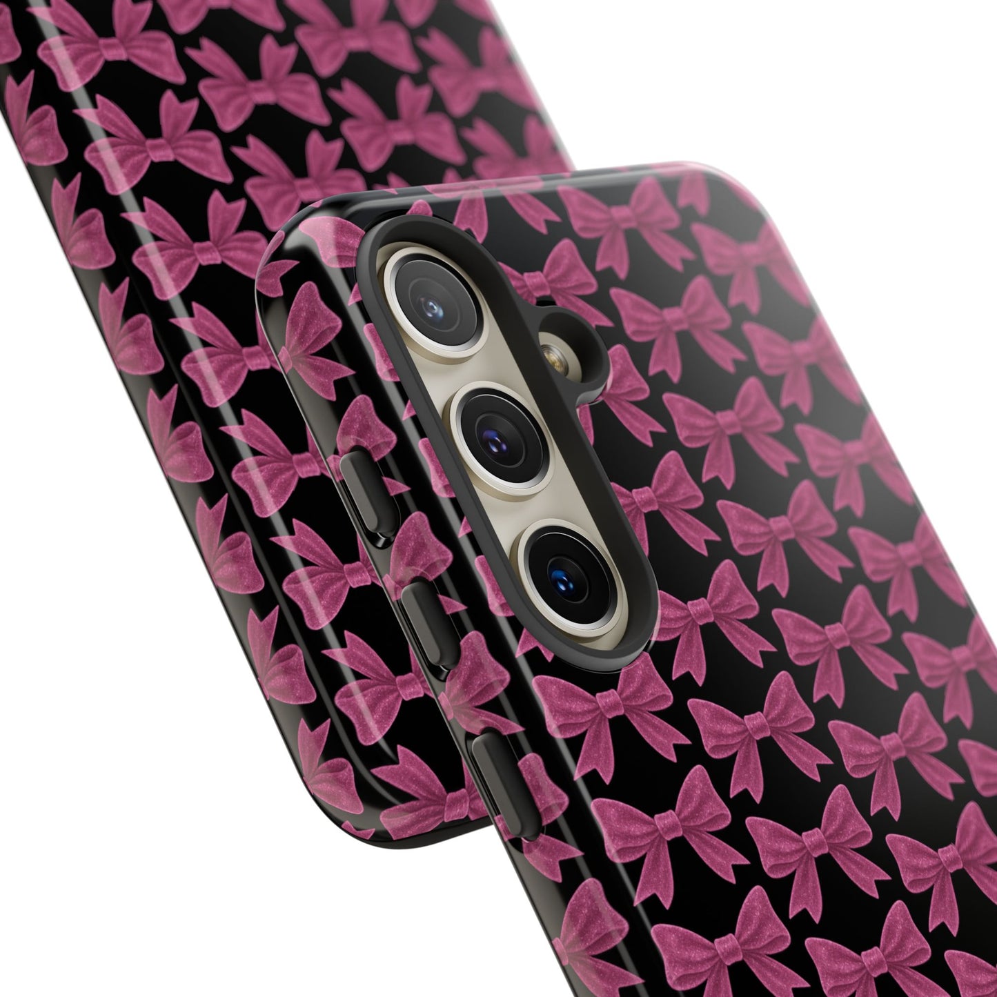 Pink Bow Samsung Case Coquette Aesthetic Phone Cover Cute Girly Phone Case Glossy Y2K Accessory Kawaii Samsung Case Gift