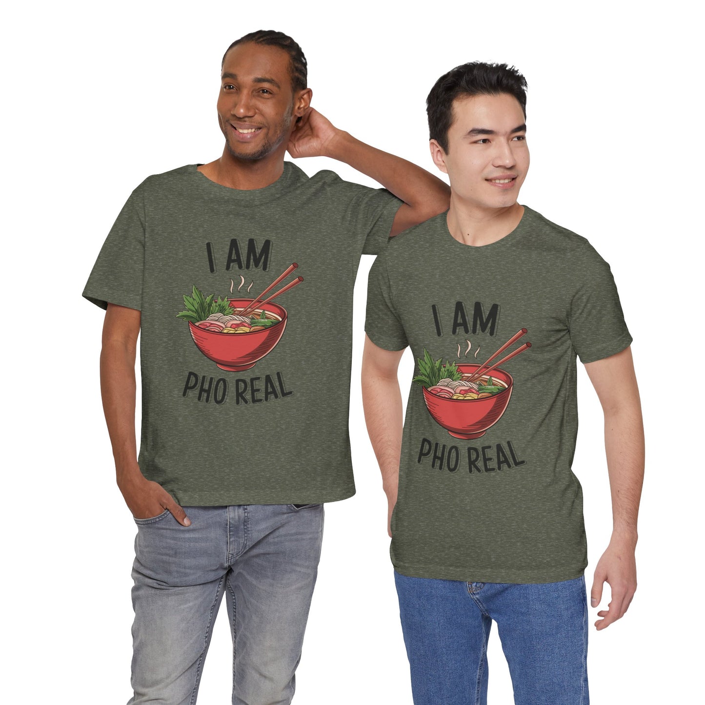 I Am Pho Real T-Shirt | Funny Pho Noodle Bowl Tee, Vietnamese Food Pun Shirt, Ramen & Noodle Lover Gift, Cute Asian Cuisine Graphic Top