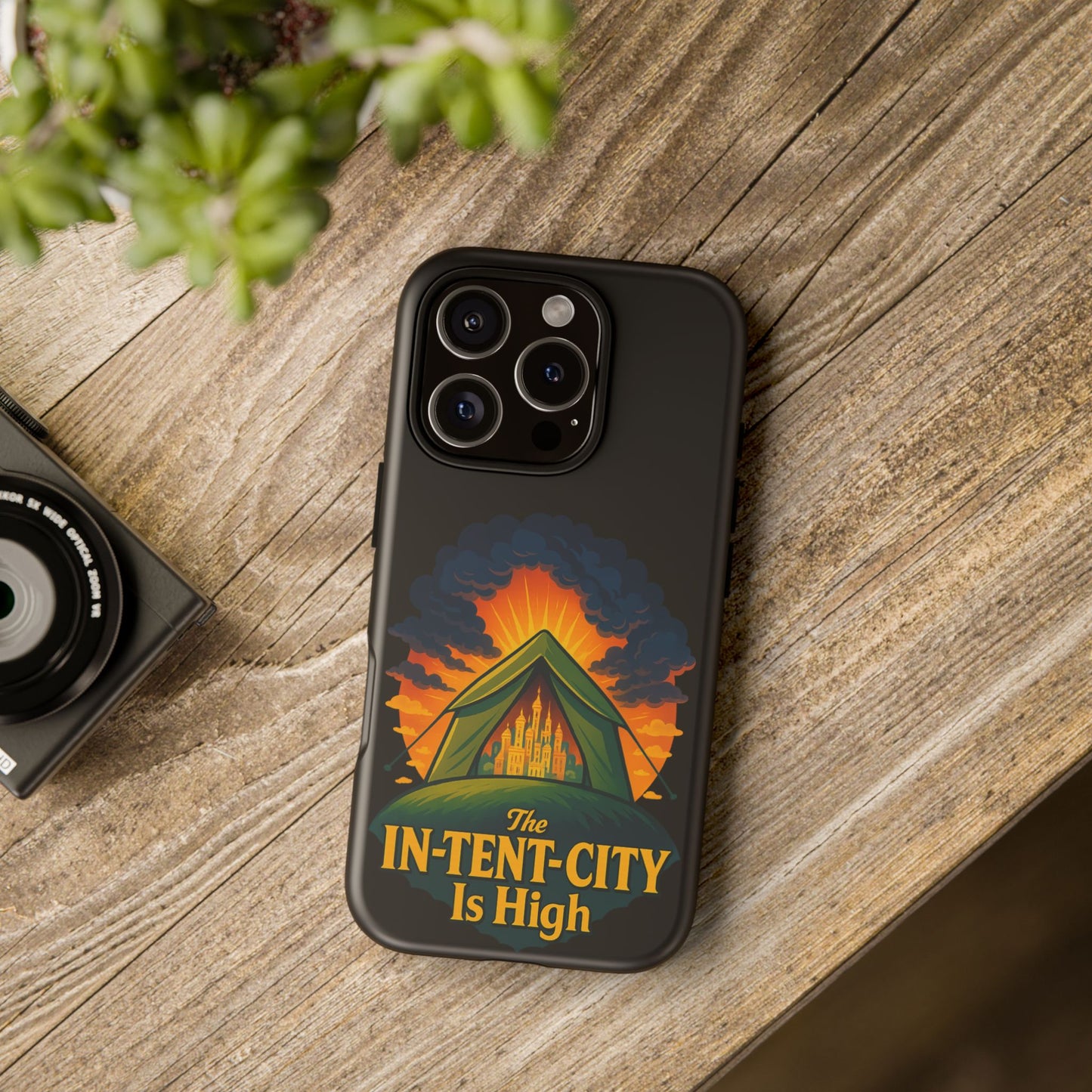 iPhone Case - The In-Tent-City is High Design Intense Phone Case Funny Intensity iPhone Case