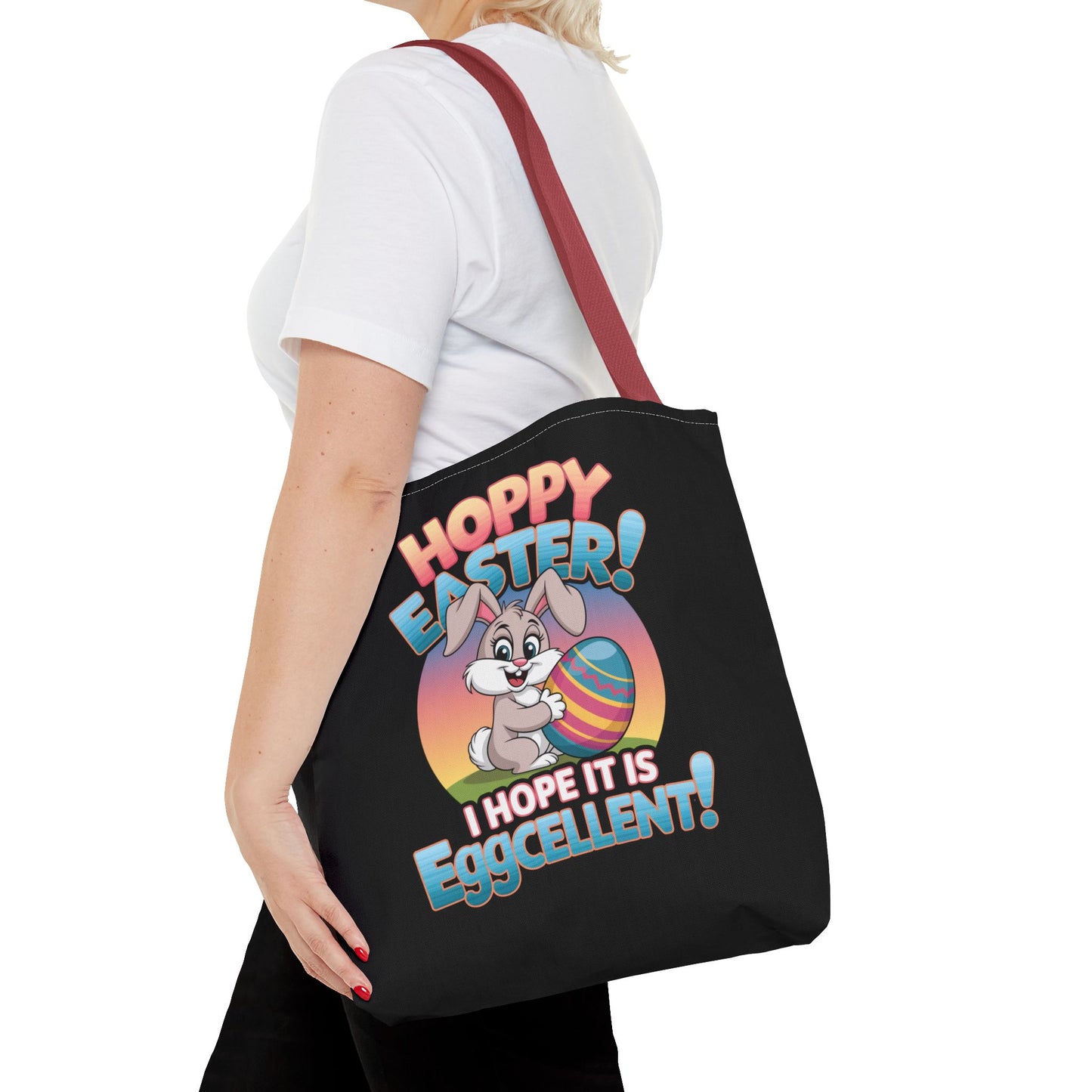 Happy Easter Tote Bag Eggcellent Bunny Design Easter Bag Easter Gift Easter Tote Accessory