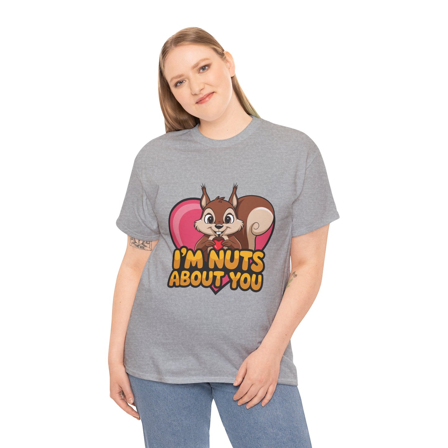 I’m Nuts About You Shirt, Funny Valentine Shirt, Squirrel Love T Shirt, Cute Animal Pun Tee, Valentine Gift For Him Her