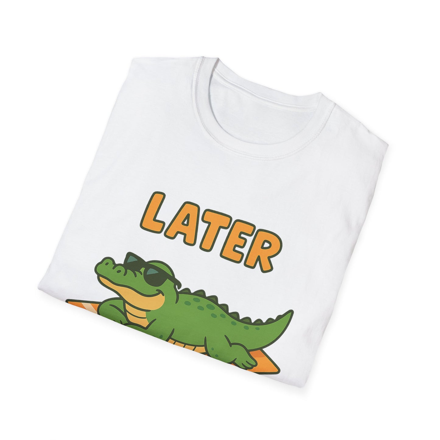 Later Gator Graphic Tee - Funny Alligator T-Shirt | Funny Summer Shirt | Trendy Animal Tee | Cute Gator Gift | Y2K Retro Humor Tee