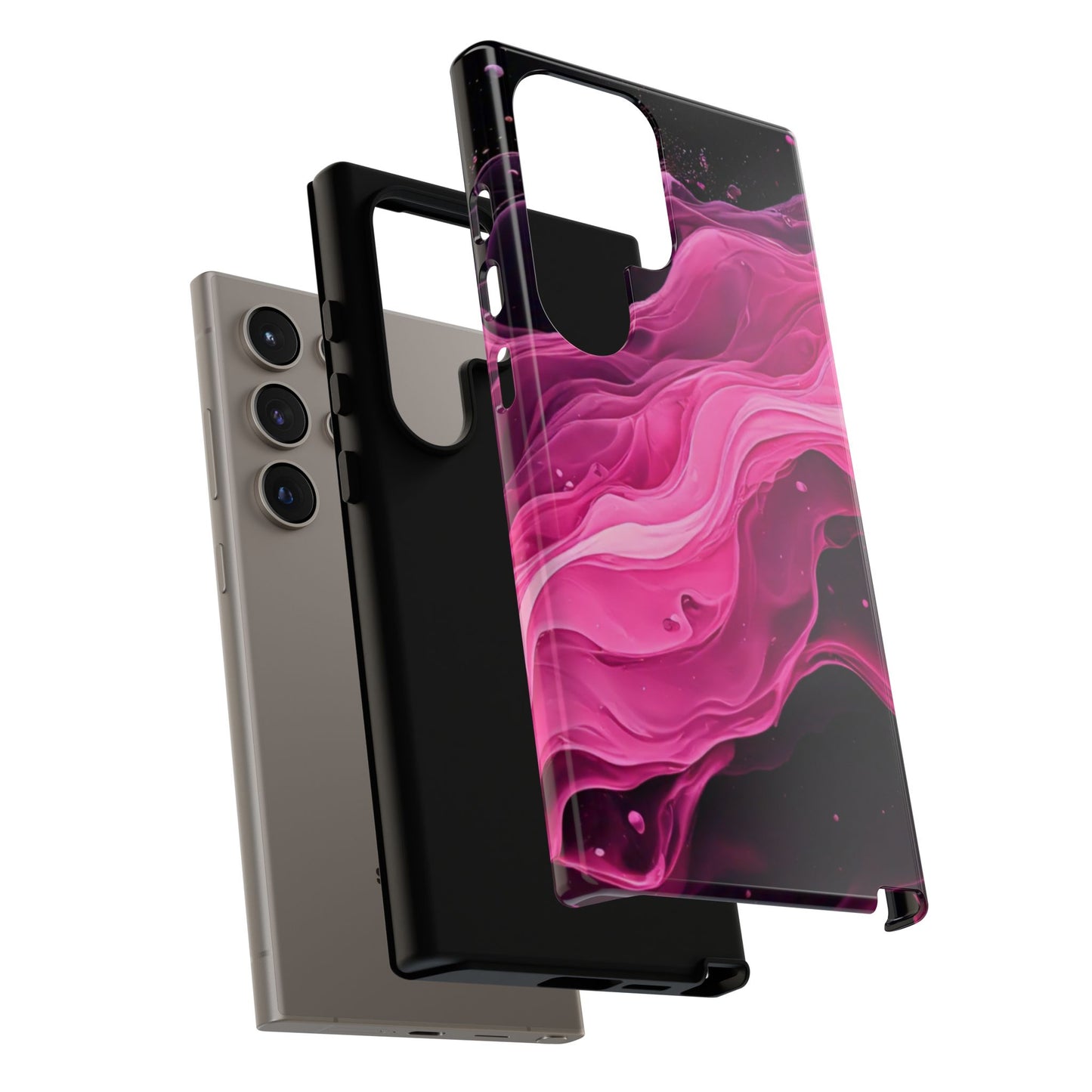 Samsung Galaxy Pink Paint Splash phone cover