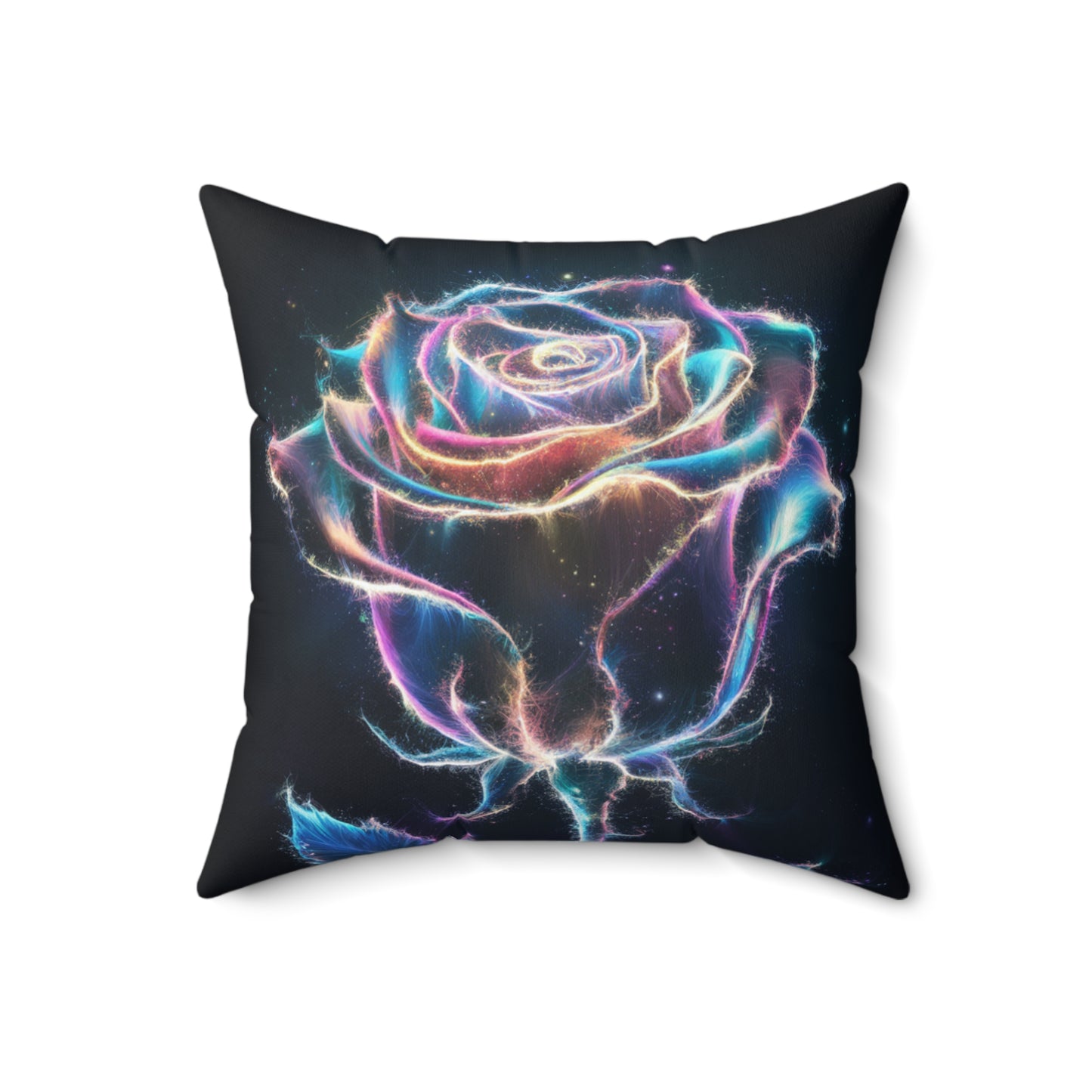 Light Particle Rose Pillow