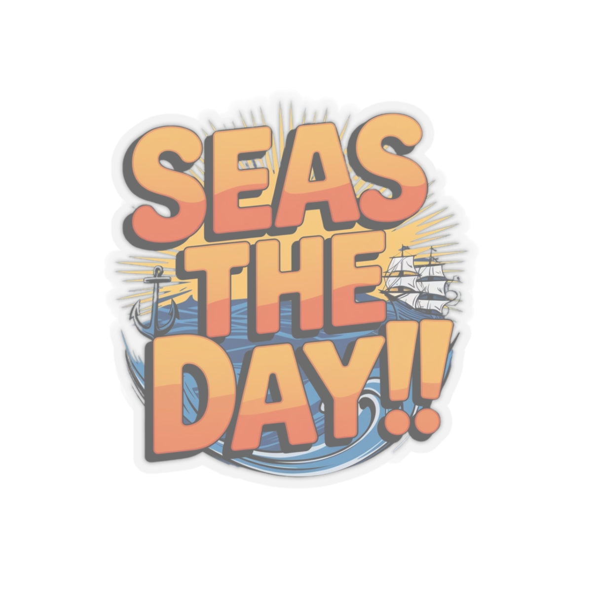 Sticker - Seas the Day Pun