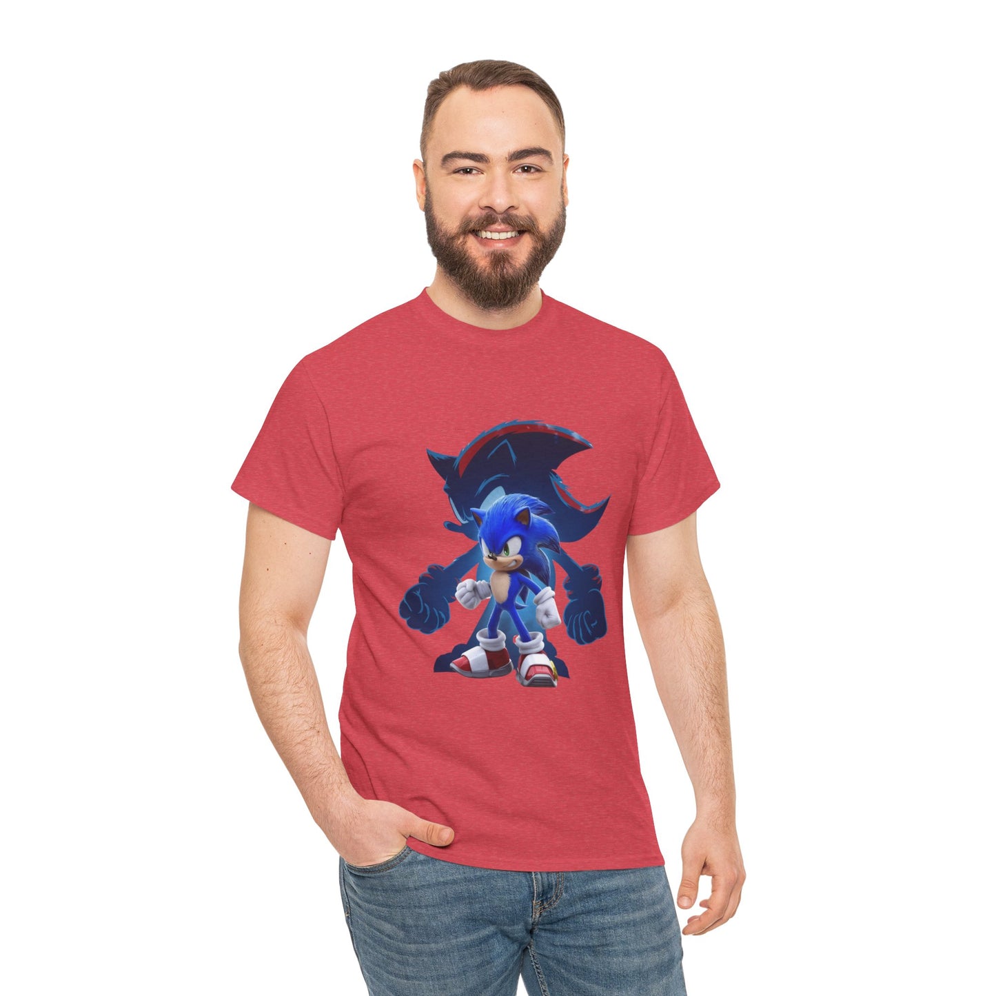 Blue Speed Hero Graphic Tee | Retro Gaming Legend T-Shirt | Fan Inspired Gamer Apparel | Cool Vintage Style Unisex Shirt for Adults & Teens
