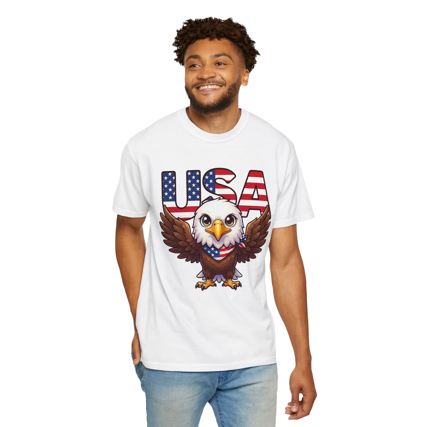 USA Eagle Shirt, Patriotic Comfort Colors Shirt, American Flag Eagle T Shirt, Fourth Of July Shirt, Freedom Graphic Tee, USA Pride Shirt