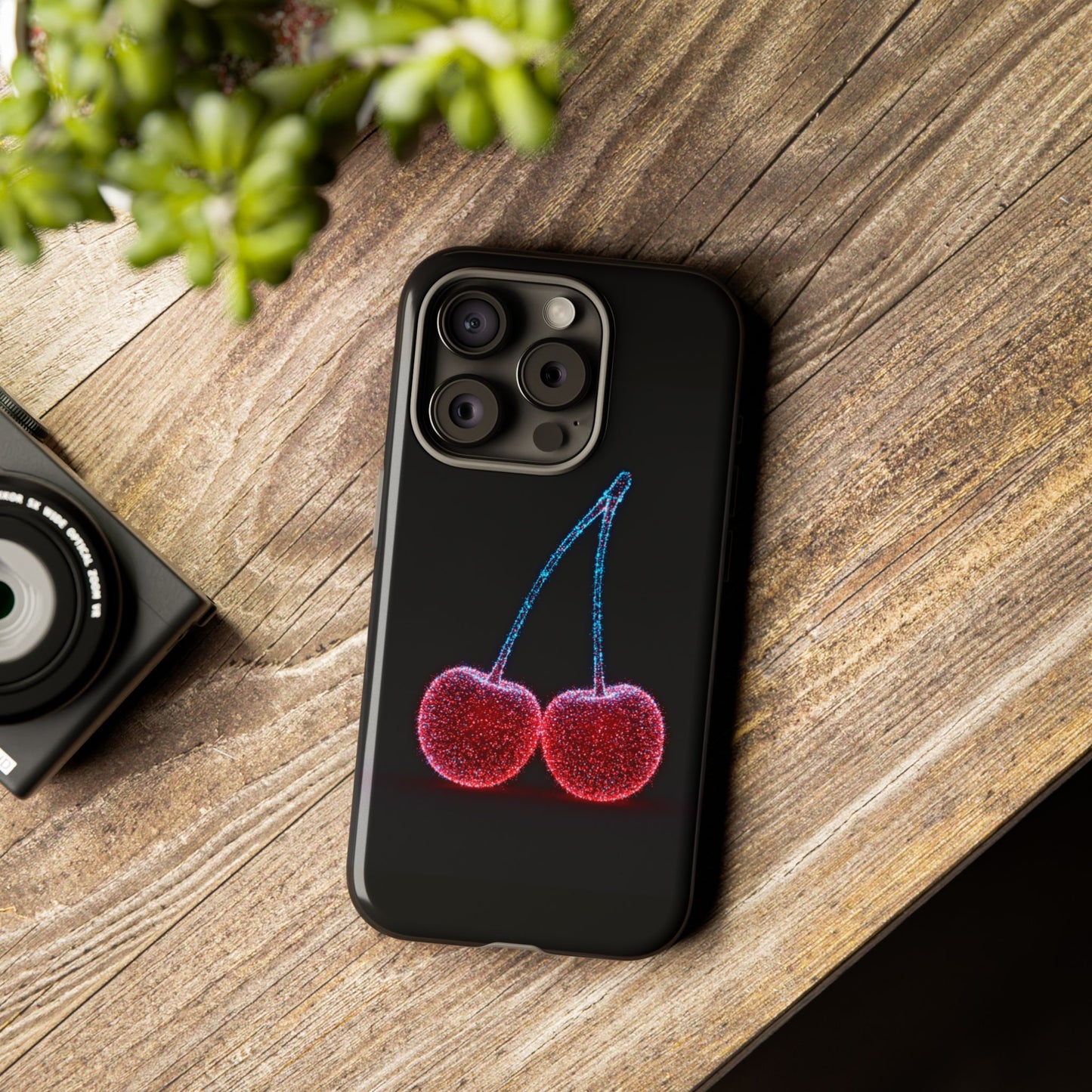iPhone Case Bioluminescent Cherries Cherry Phone Case Cherry iPhone Case