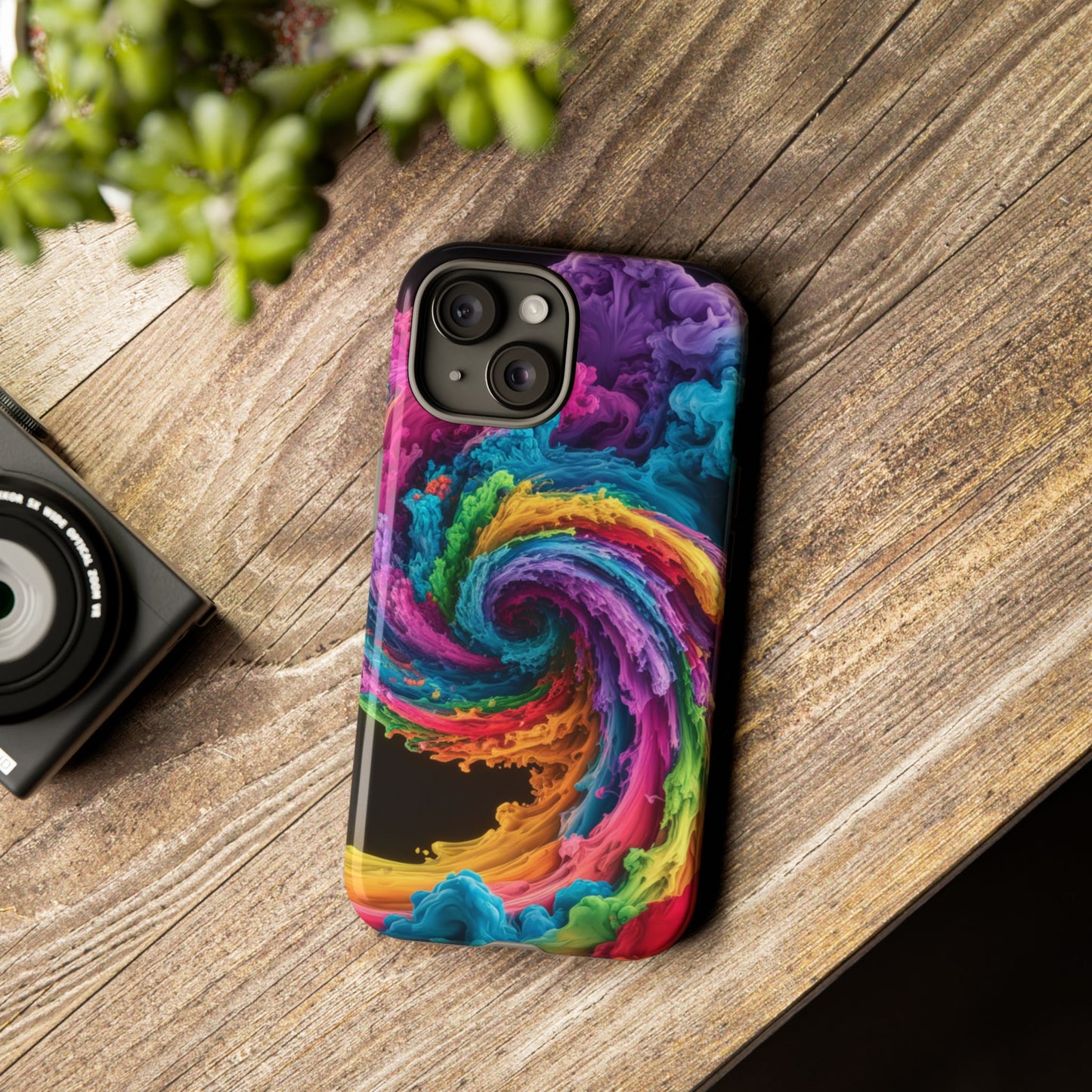 iPhone Case - Colorful Swirl Design