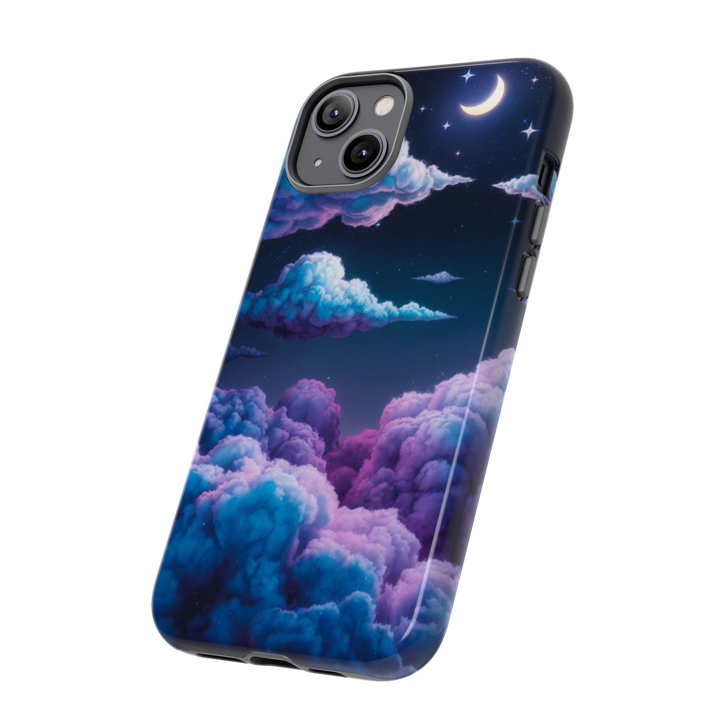 Dreamy Clouds & Moon Tough iPhone Case