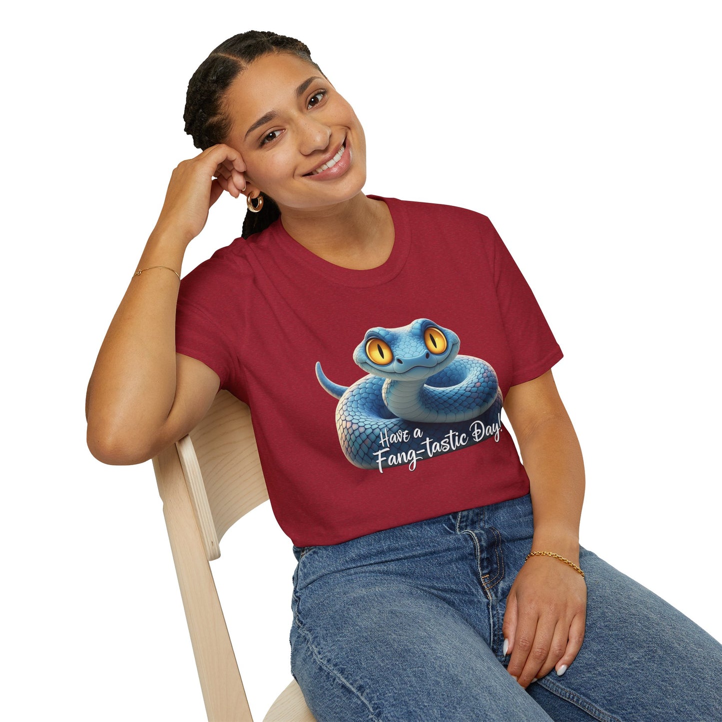 Have A Fang-tastic Day Snake T-Shirt, Funny Reptile Tee, Cute Snake Lover Gift, Animal Pun Shirt, Humor Top For Her Or Him