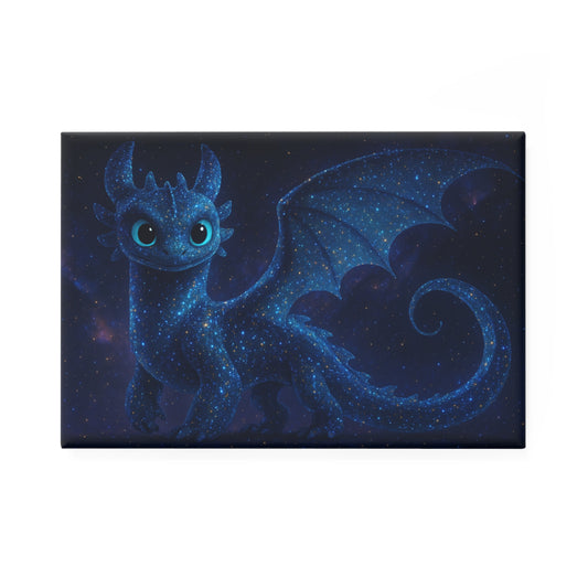 Galaxy Dragon Fridge Magnet | Cute Fantasy Dragon Magnet | Celestial Decor | Kawaii Dragon Gift | Mystical Refrigerator Magnet