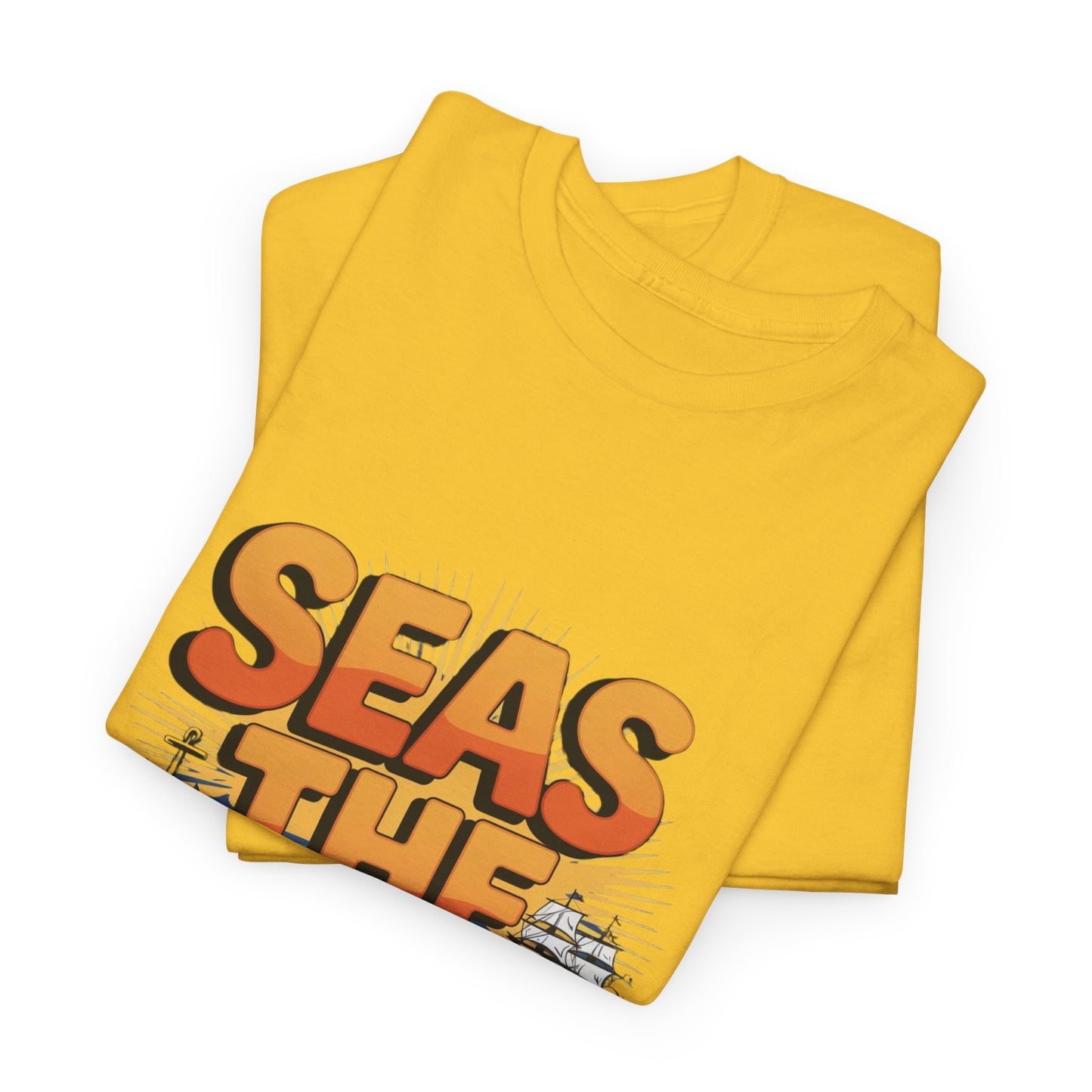 Seas The Day!! Tee • Ocean Pun Graphic Shirt • Comfort Colors Unisex Beachy Vibes • Nautical Aesthetic • Gift for Sea Lovers & Summer Vacays