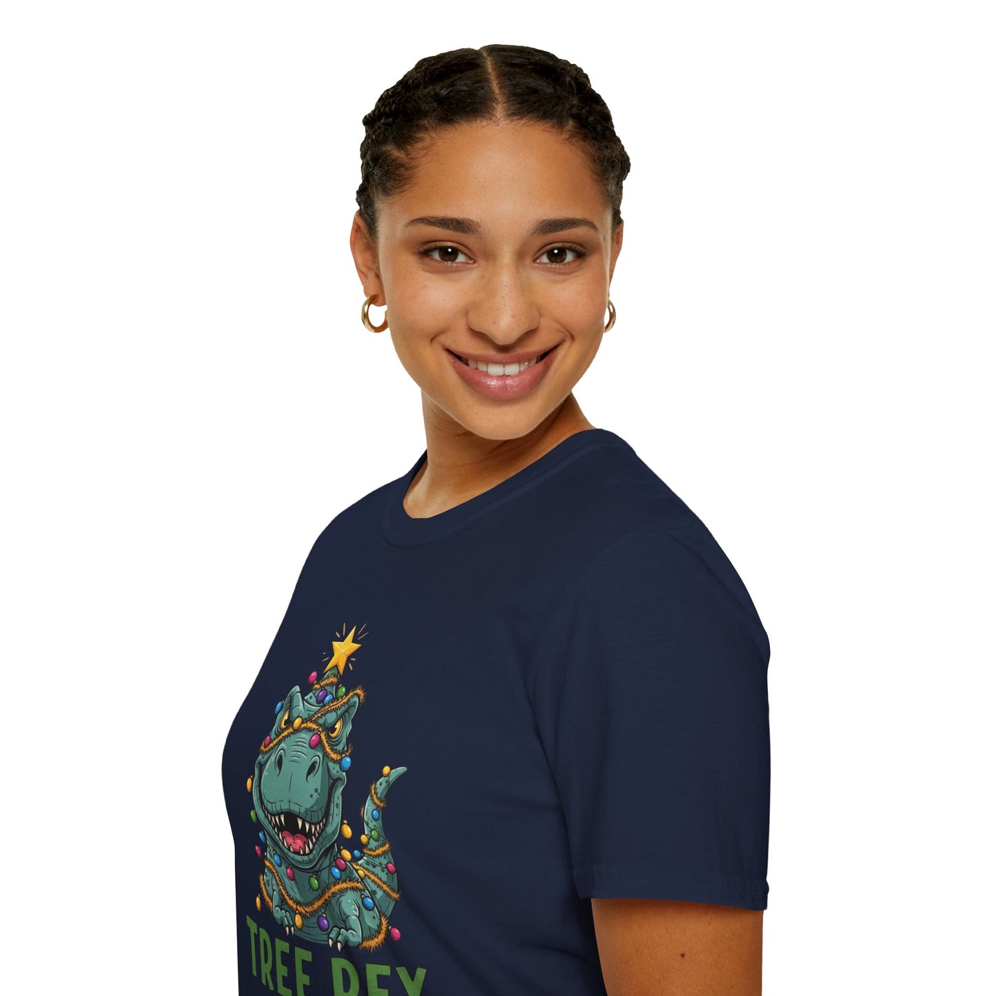Tree Rex T-Shirt, Dinosaur Christmas Tee, Funny Holiday Dino Shirt, Tree Rex Dinosaur Xmas Graphic Tee, Cute Winter Gift Tee