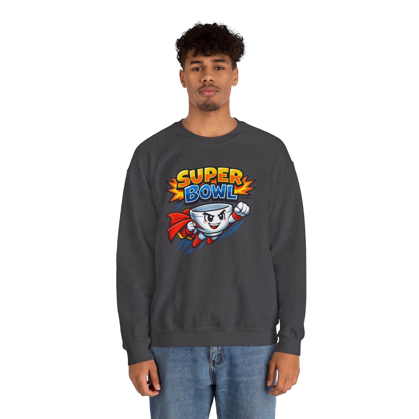 Super Bowl Sweatshirt, Funny Super Bowl Crewneck, Football Party Sweatshirt, Game Day Pullover, Bowl Pun Shirt, Unisex Graphic Crew