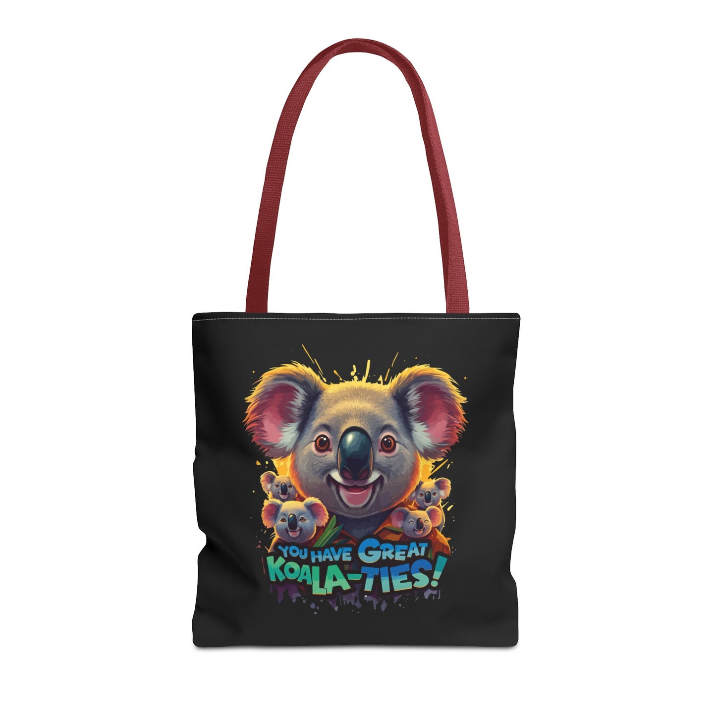 Koala Tote Bag – Funny Animal Pun Bag with Cute Koala Design – Reusable Grocery, Beach, or Everyday Carry Bag – Gift for Koala Lovers
