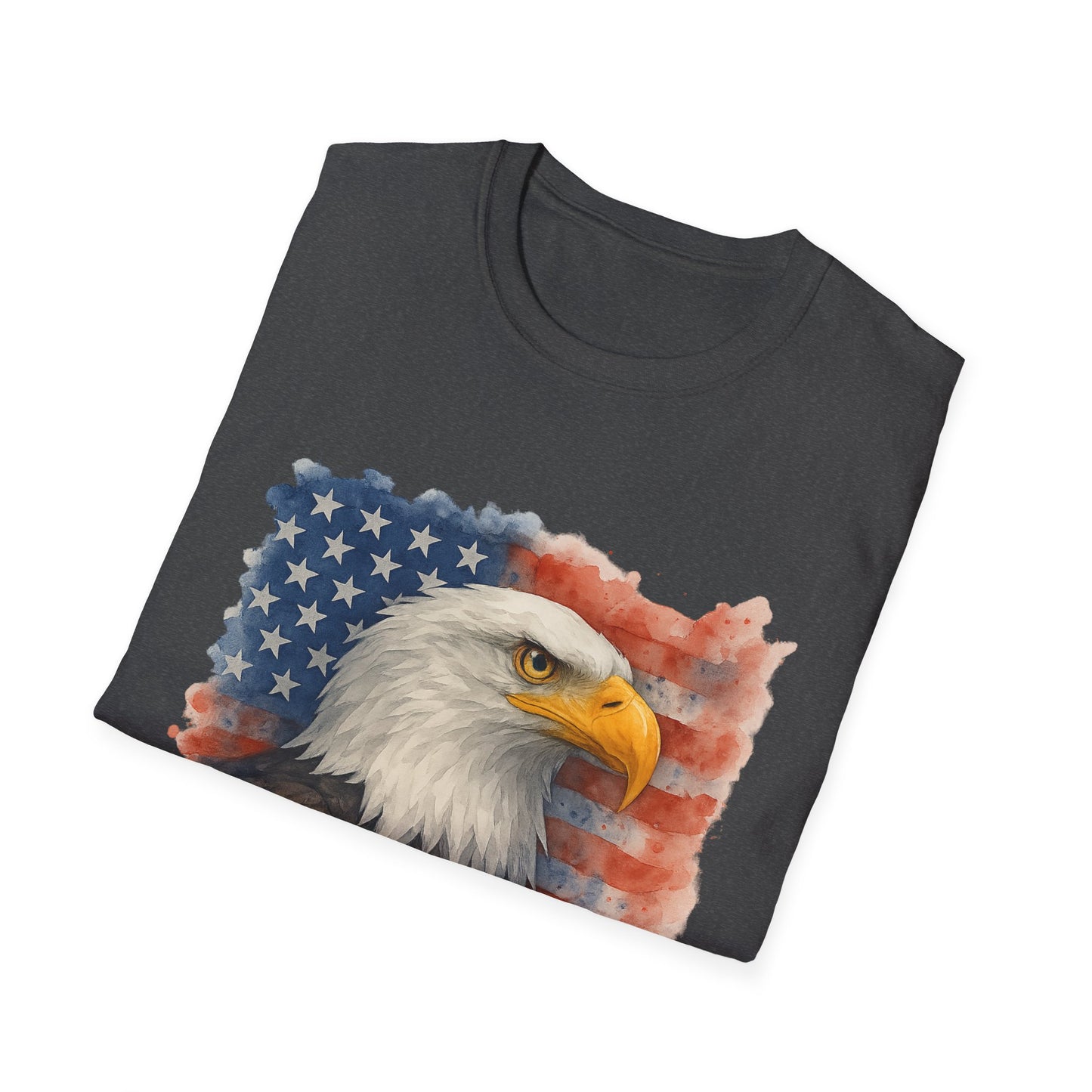 American Eagle & Flag T‑Shirt | Patriotic Graphic Tee | Bald Eagle USA Shirt | 4th of July Tee | Independence Day Apparel