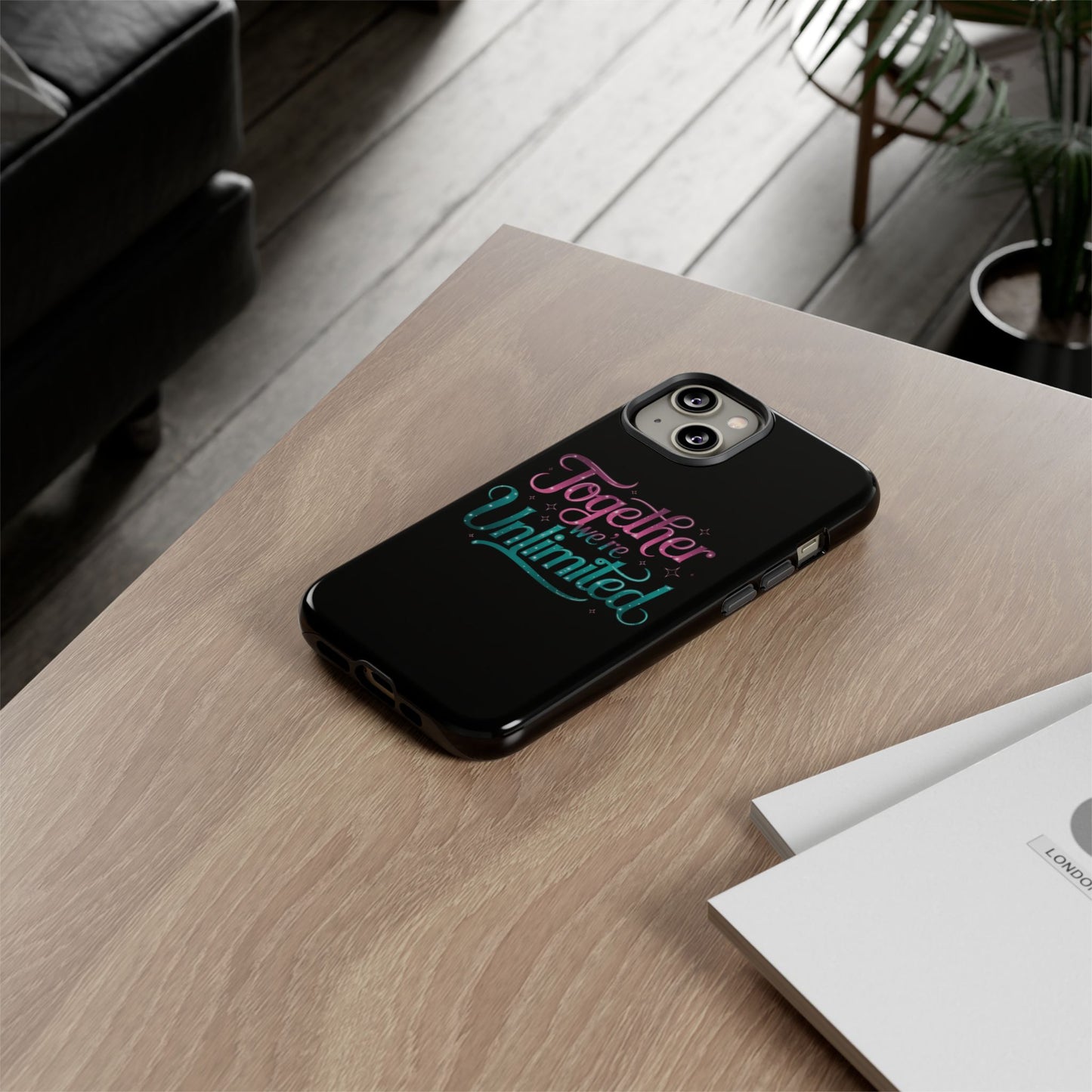 iPhone Case with Musical Quote Together We're Unlimited Musical Phone Case