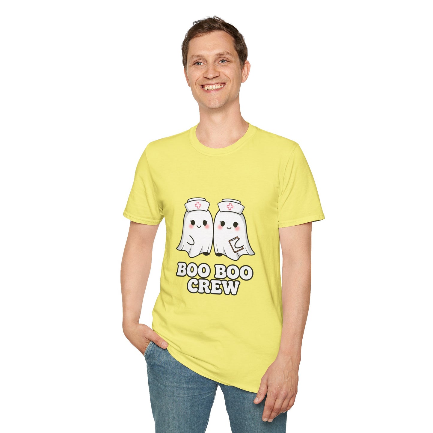 Boo Boo Crew Nurse Ghost Funny T-Shirt | Cute Medical Ghost Tee | EMT Nurse Gift | Halloween Medical Humor | Staff Crew Tee Shirt