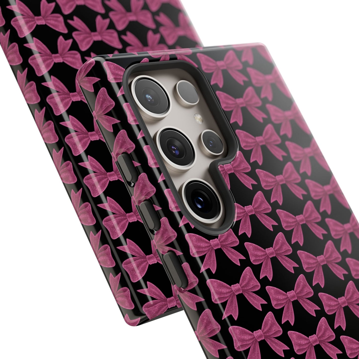 Pink Bow Samsung Case Coquette Aesthetic Phone Cover Cute Girly Phone Case Glossy Y2K Accessory Kawaii Samsung Case Gift