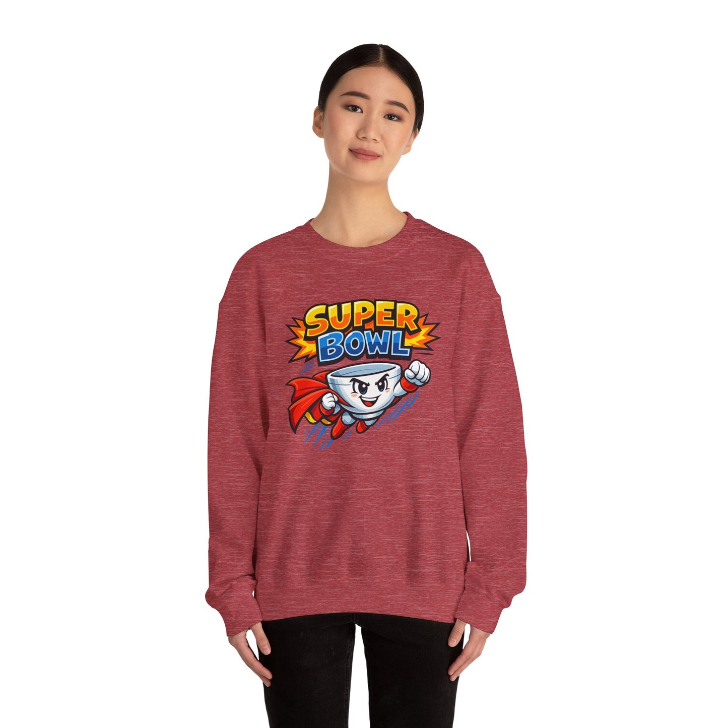 Super Bowl Sweatshirt, Funny Super Bowl Crewneck, Football Party Sweatshirt, Game Day Pullover, Bowl Pun Shirt, Unisex Graphic Crew
