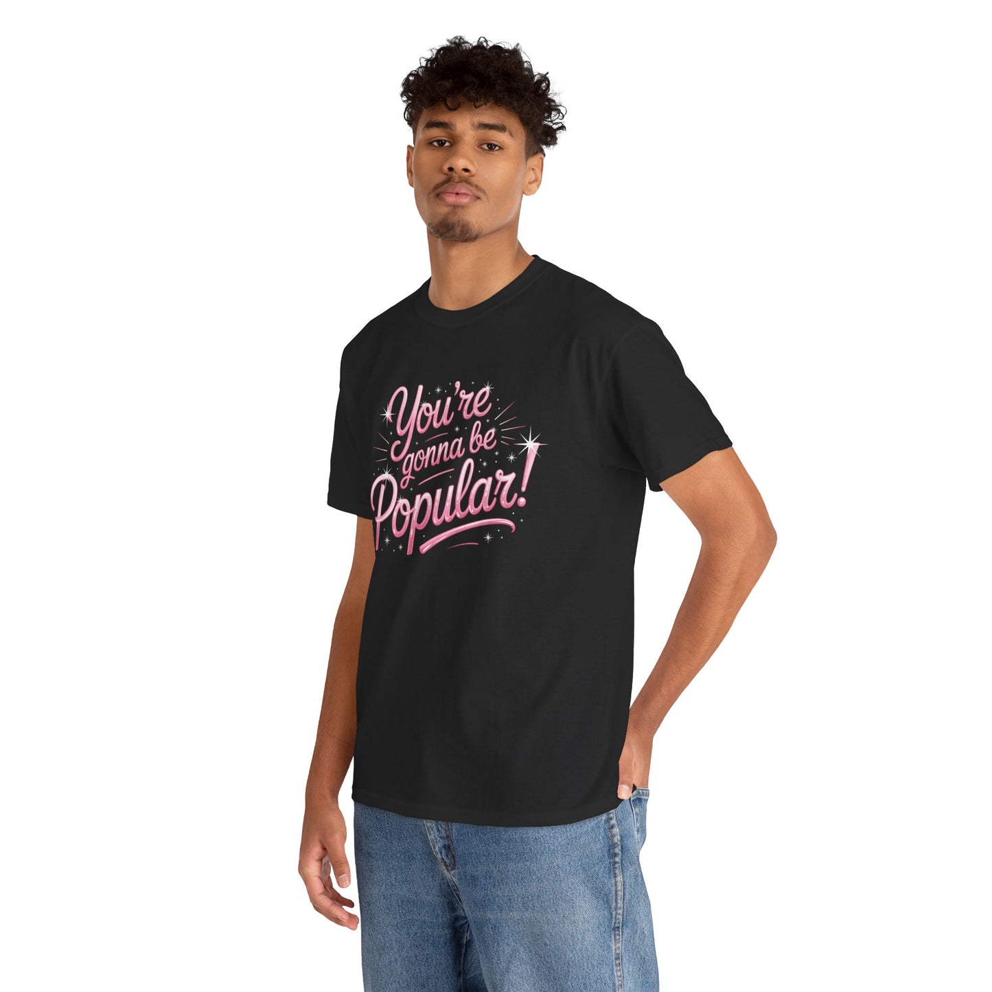 You’re Gonna Be Popular Wicked Musical Tee – Broadway Quote Shirt – Funny Retro Typography T-Shirt for Theatre Fans & Musical Lovers