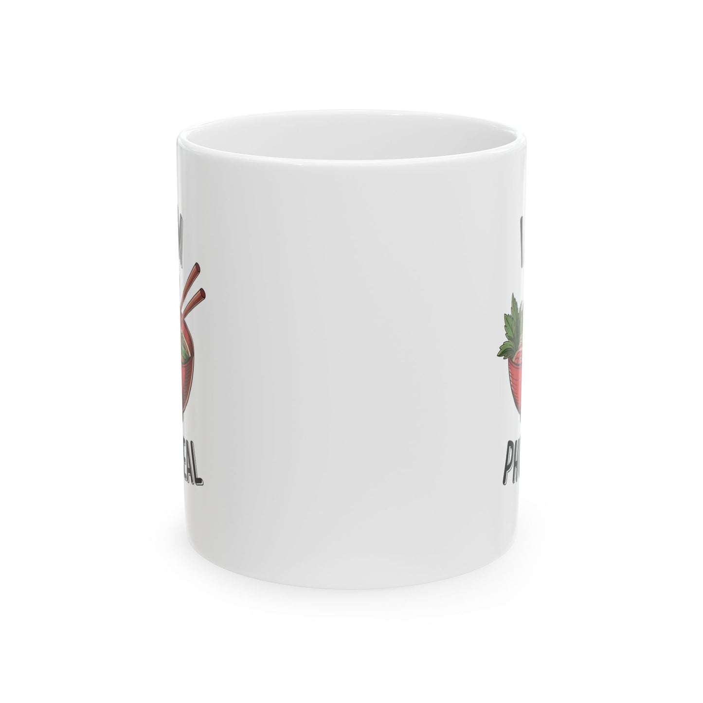 I Am Pho Real Funny Mug – Food Pun Coffee Cup, Dishwasher Safe Ceramic, Hilarious Gift for Pho Lovers, Foodies, Coworkers & Friends