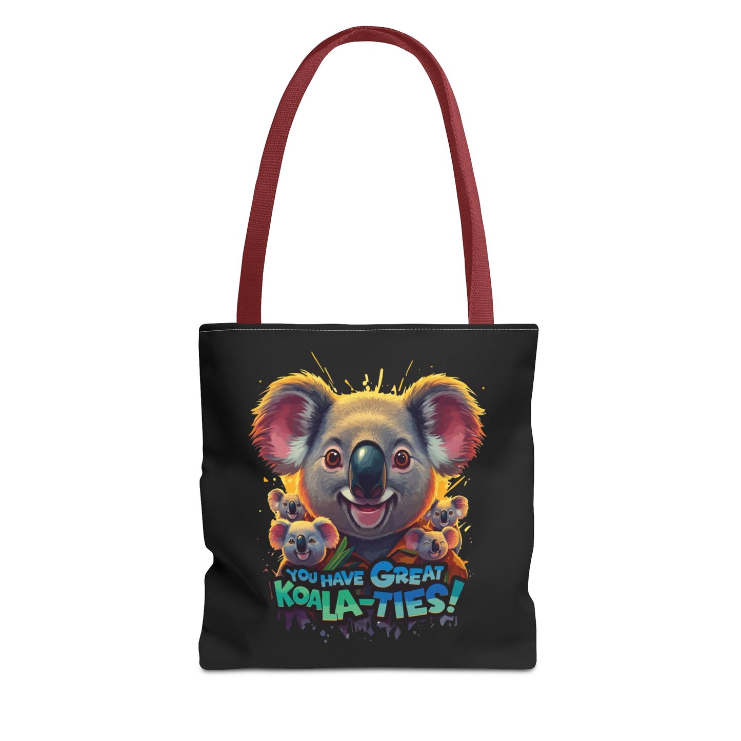 Koala Tote Bag – Funny Animal Pun Bag with Cute Koala Design – Reusable Grocery, Beach, or Everyday Carry Bag – Gift for Koala Lovers