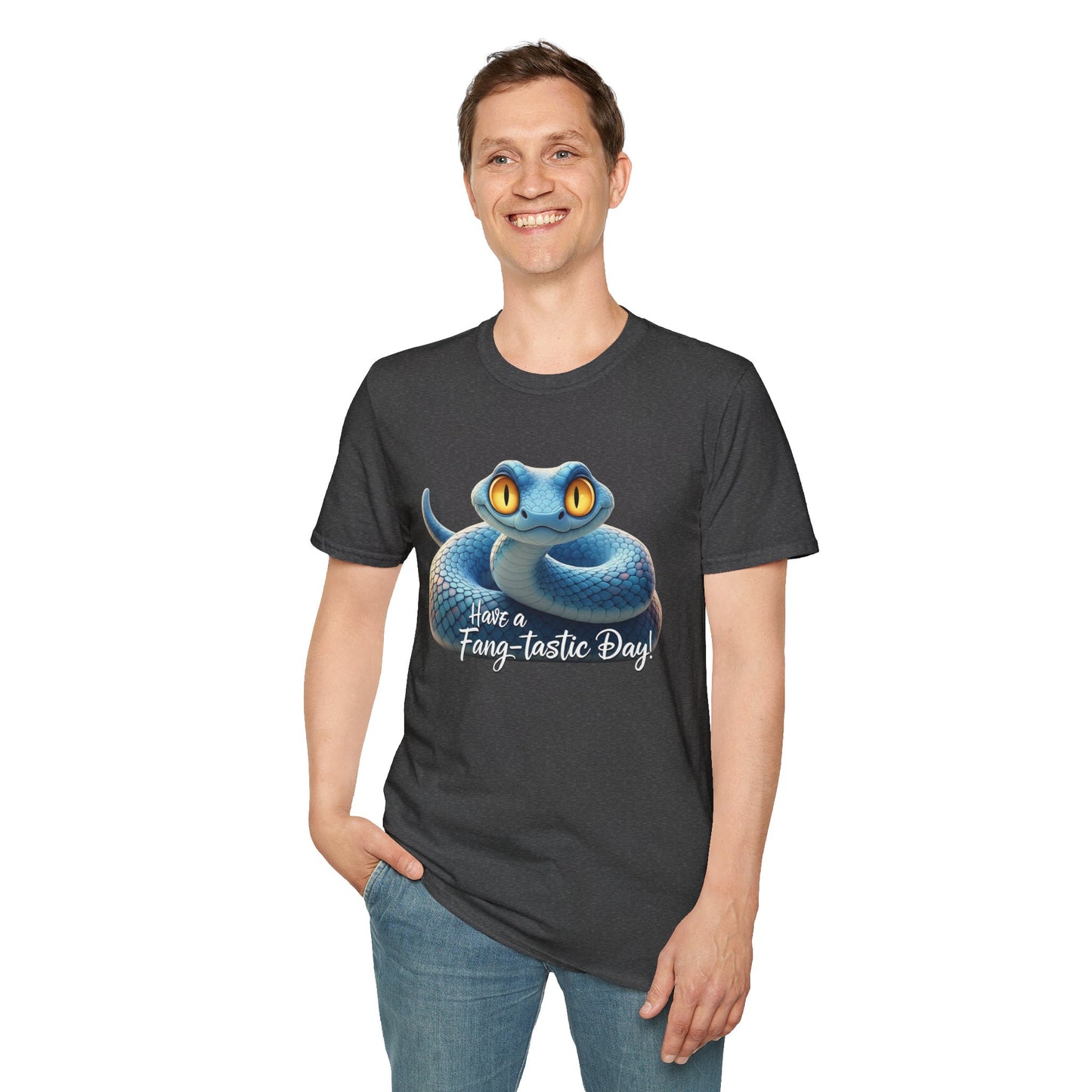 Have A Fang-tastic Day Snake T-Shirt, Funny Reptile Tee, Cute Snake Lover Gift, Animal Pun Shirt, Humor Top For Her Or Him