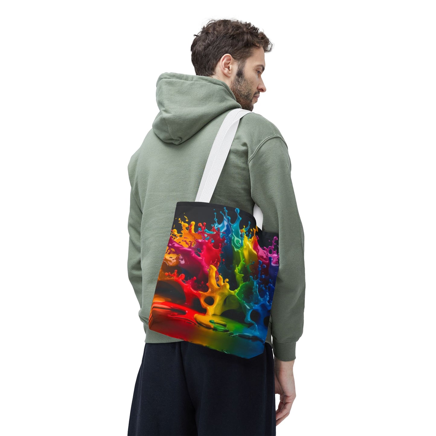 Colorful Splash Tote Bag - Vibrant Art for Every Occasion