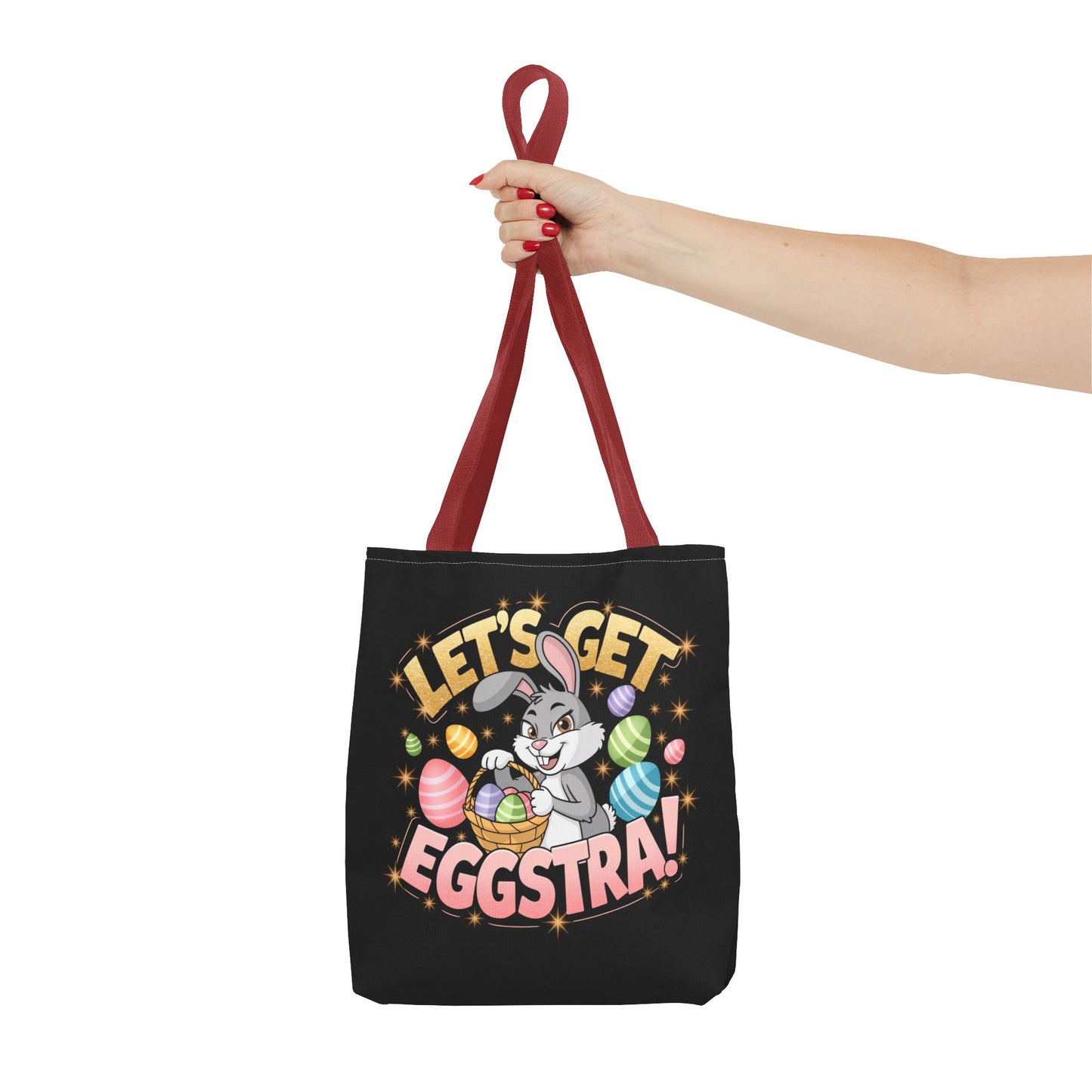 Easter Bunny Tote Bag - 'Leg's Get Eggstra'