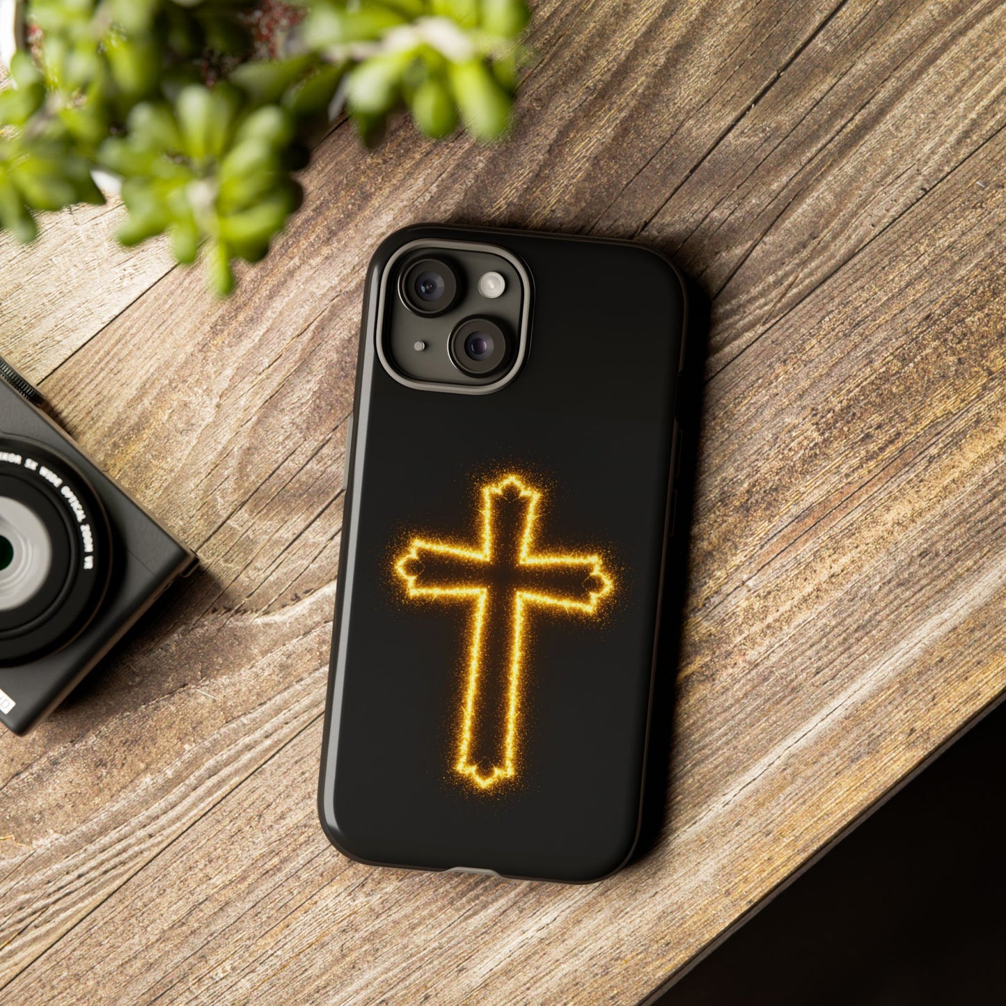 Glowing Cross Phone Case - Faith-Inspired Tough Cases