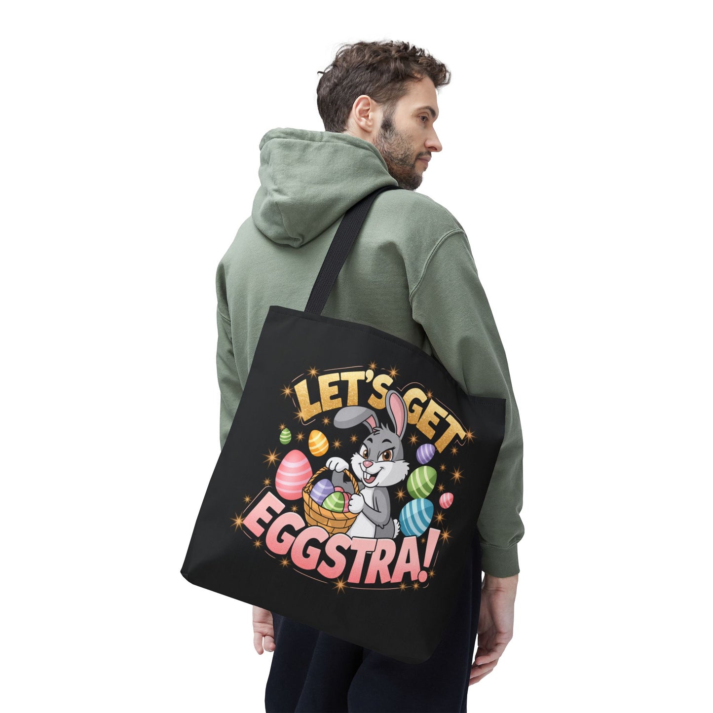 Easter Bunny Tote Bag - 'Leg's Get Eggstra'