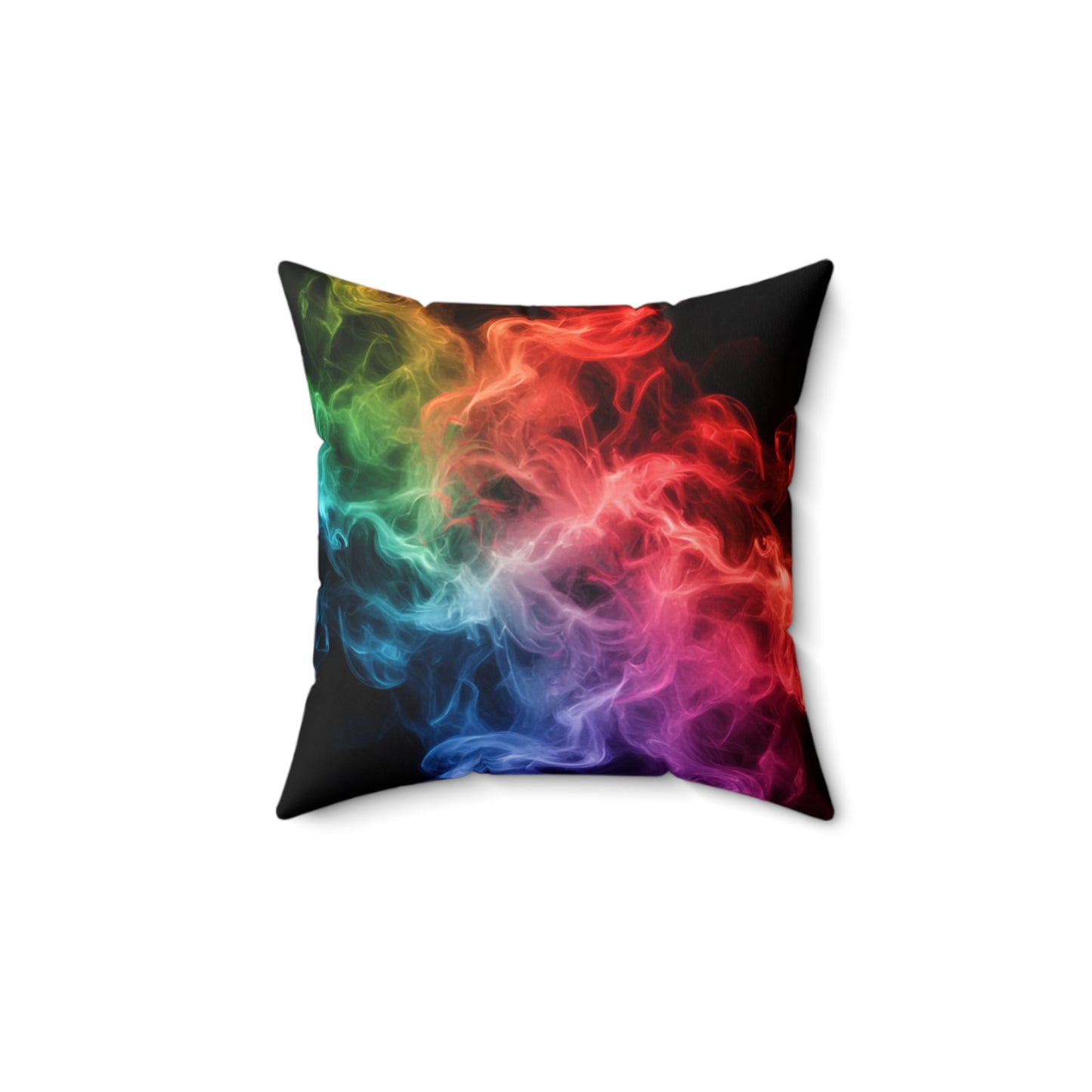 Colorful Smoke Square Pillow