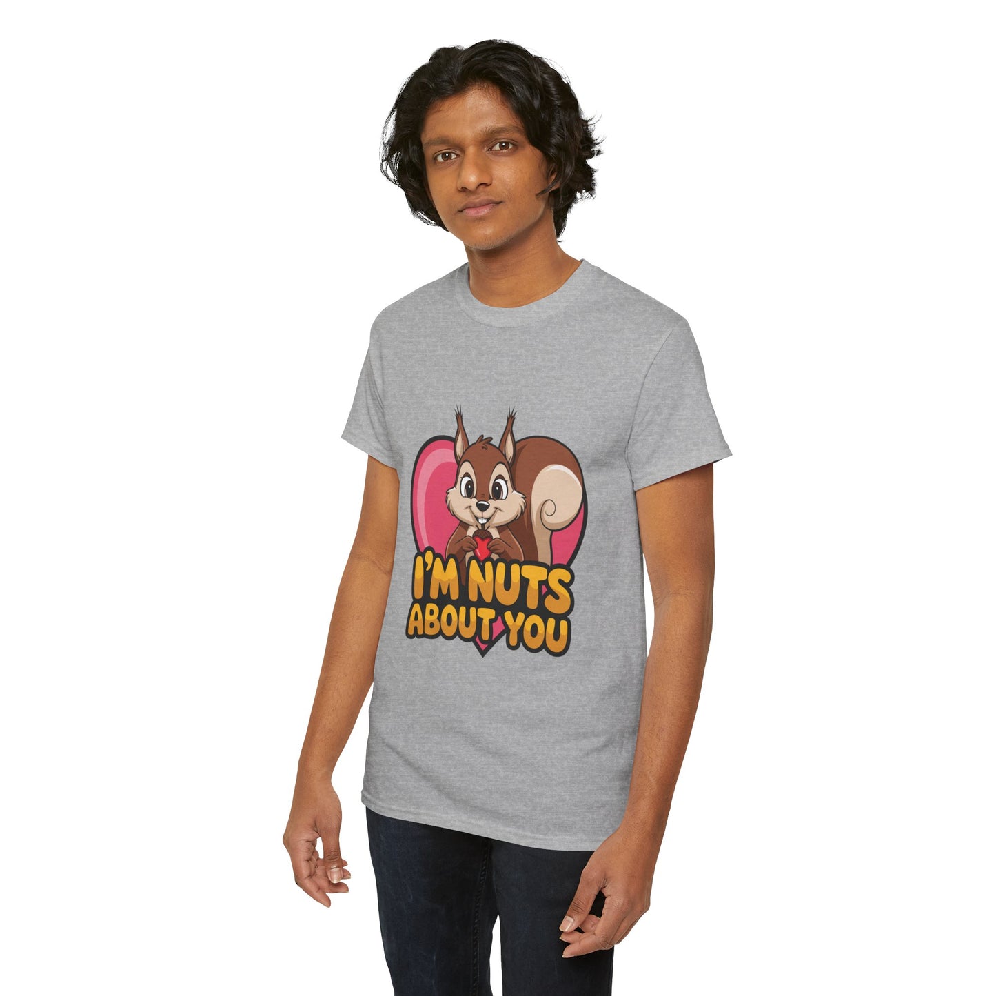 I’m Nuts About You Shirt, Funny Valentine Shirt, Squirrel Love T Shirt, Cute Animal Pun Tee, Valentine Gift For Him Her