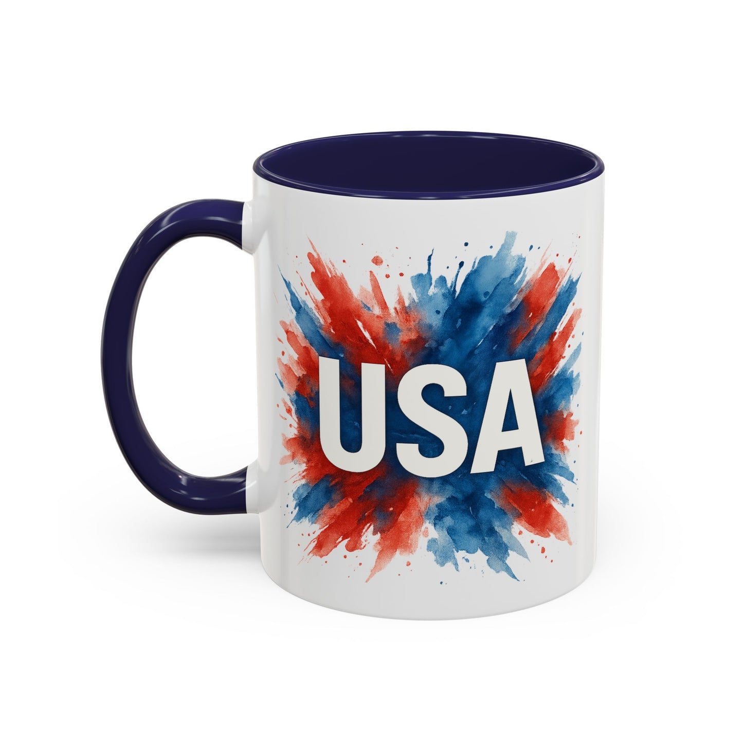 USA Patriotic Coffee Mug | 4th of July Gift | Red White Blue Mug | American Pride Cup | Independence Day Drinkware | USA Mug