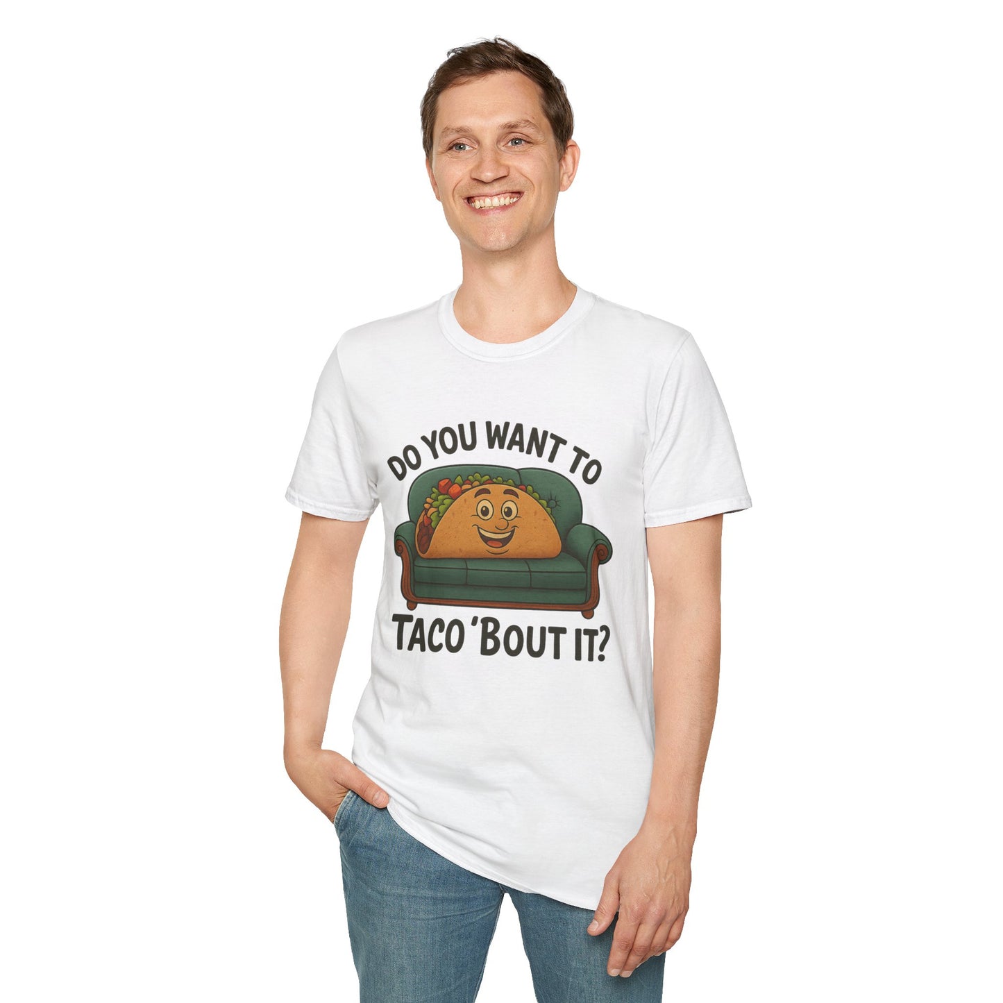 Do You Want to Taco ‘Bout It? Funny Taco Shirt - Cute Foodie Tee - Pun Humor Gift - Food Lover T-Shirt - Cinco de Mayo Outfit