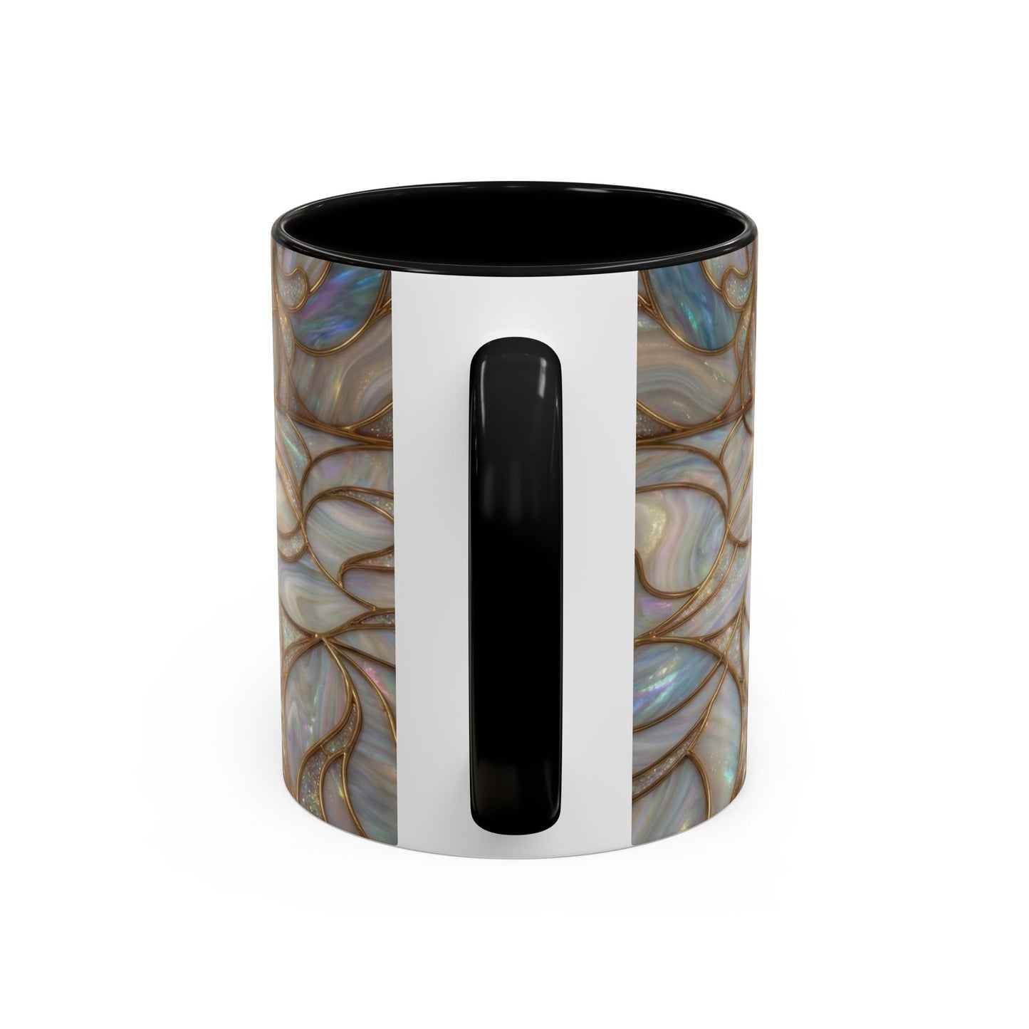 Stained Glass Book Mug, Fantasy Book Lover Coffee Cup, Magical Library Mug, Bookish Gift For Readers, Dark Academia Mug